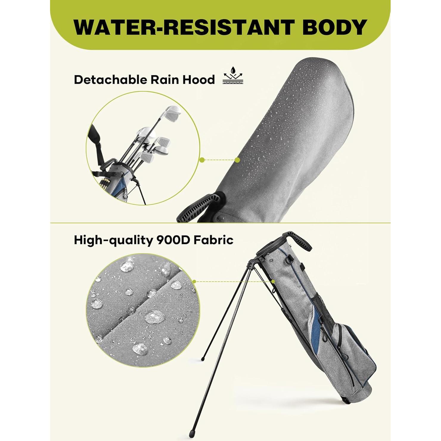 Bolsa de Golf APXL StandBag Gris con Soporte y 3 Divisores