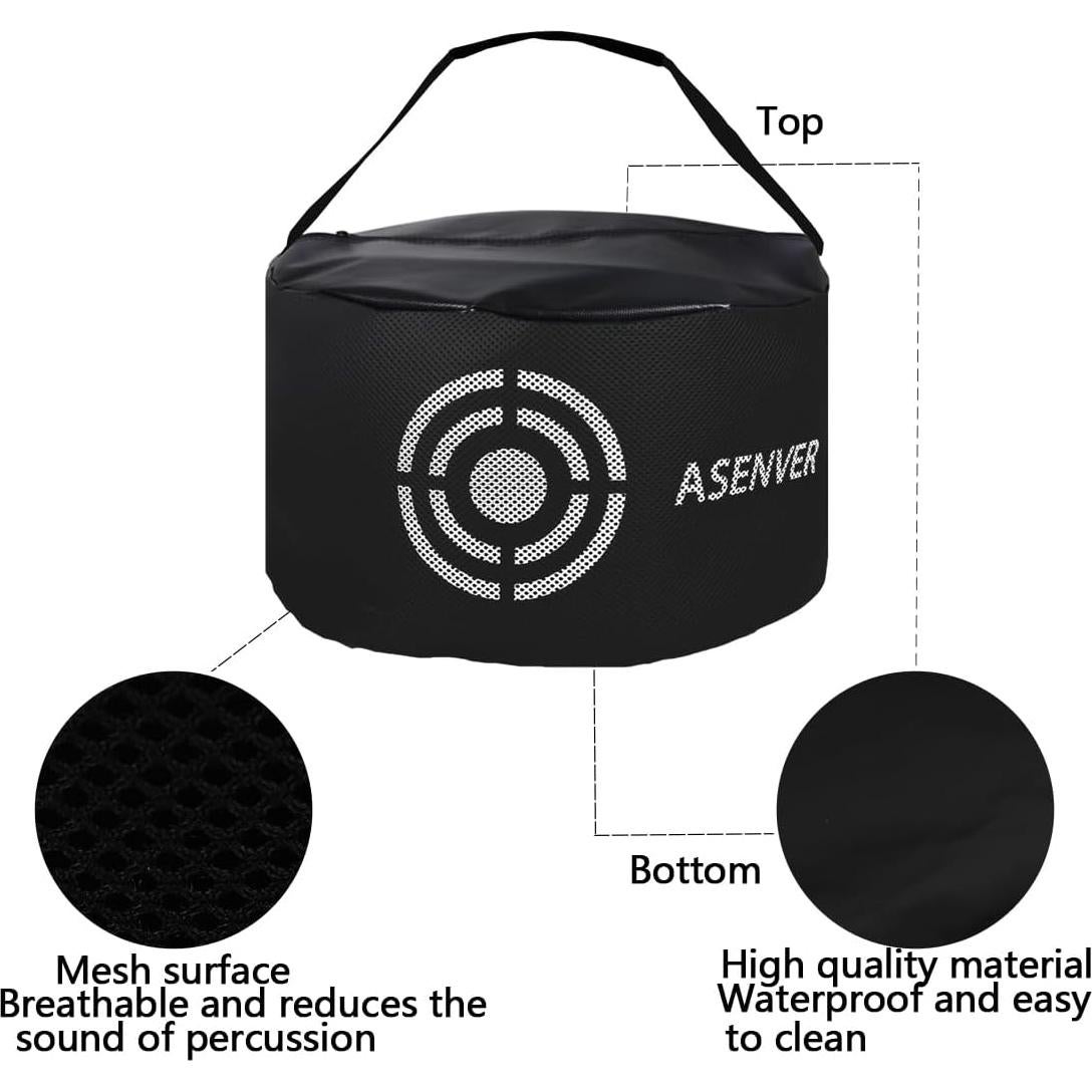 Bolsa de Impacto de Golf ASENVER JYDJB-H Negra Portátil