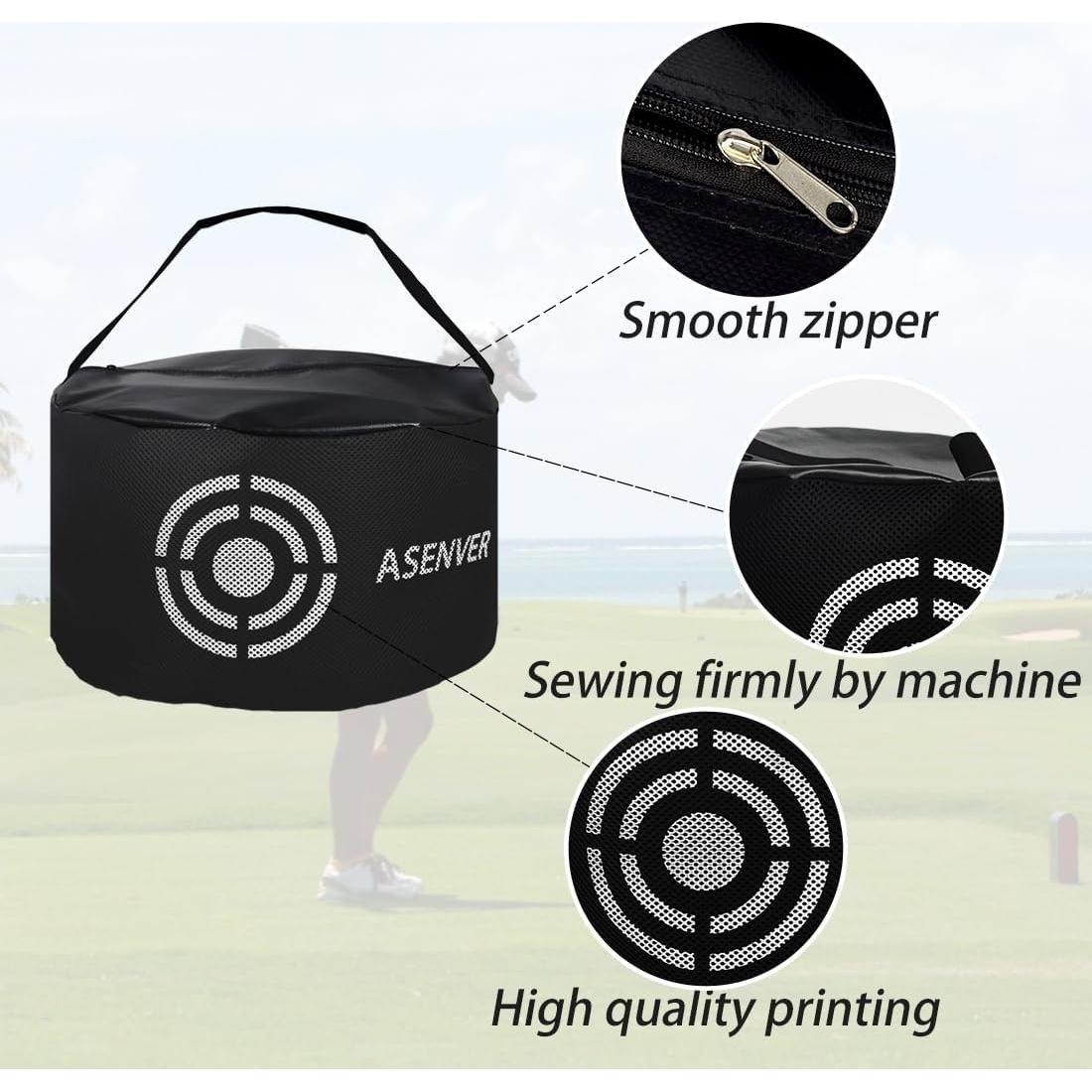 Bolsa de Impacto de Golf ASENVER JYDJB-H Negra Portátil