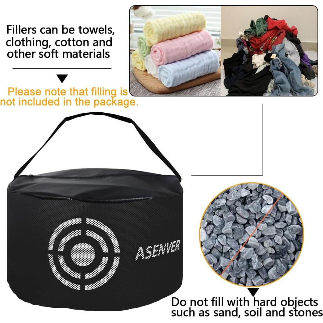 Bolsa de Impacto de Golf ASENVER JYDJB-H Negra Portátil