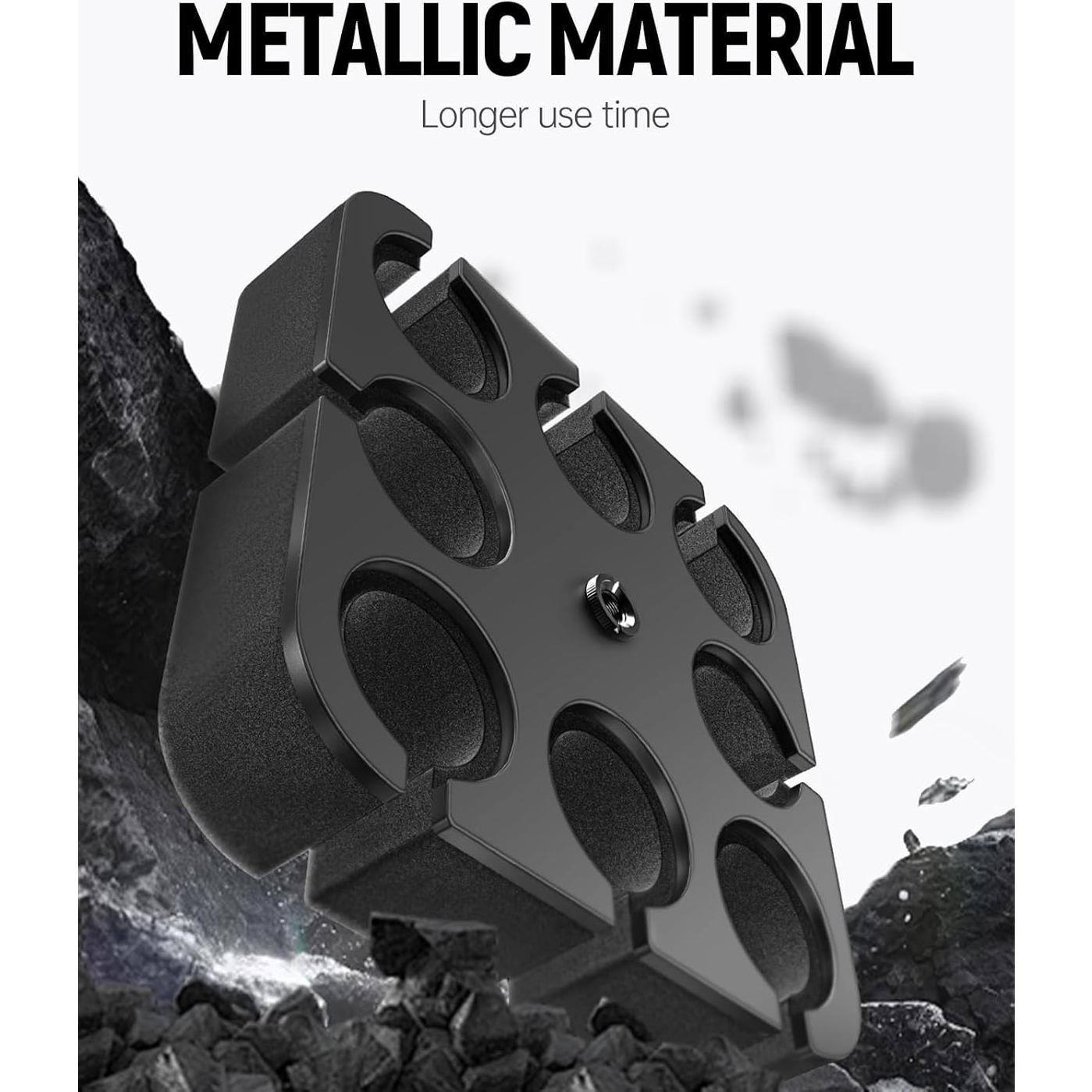 Soporte Multi Micrófono Borenbuir 8 Bandejas Aluminio