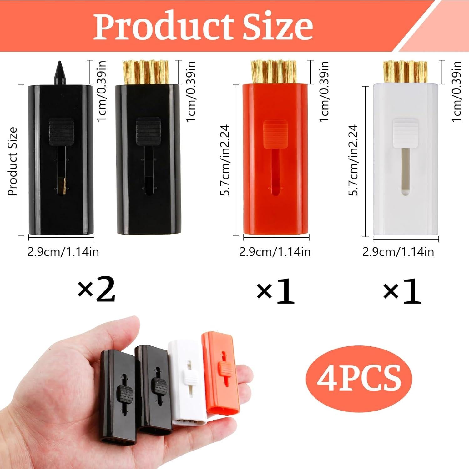 Cepillo Limpiador de Palos de Golf Lyehip Doble Cara Multicolor