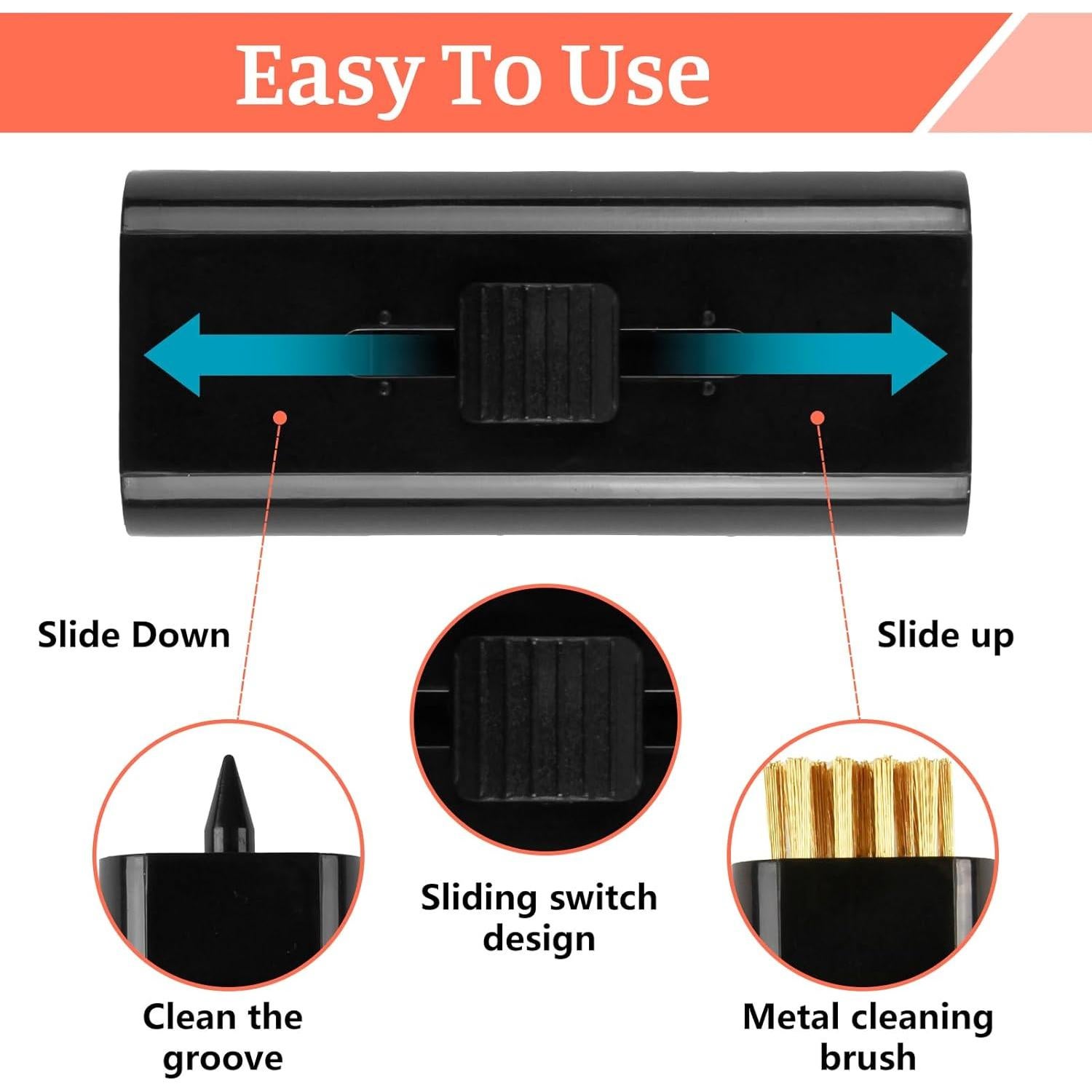 Cepillo Limpiador de Palos de Golf Lyehip Doble Cara Multicolor