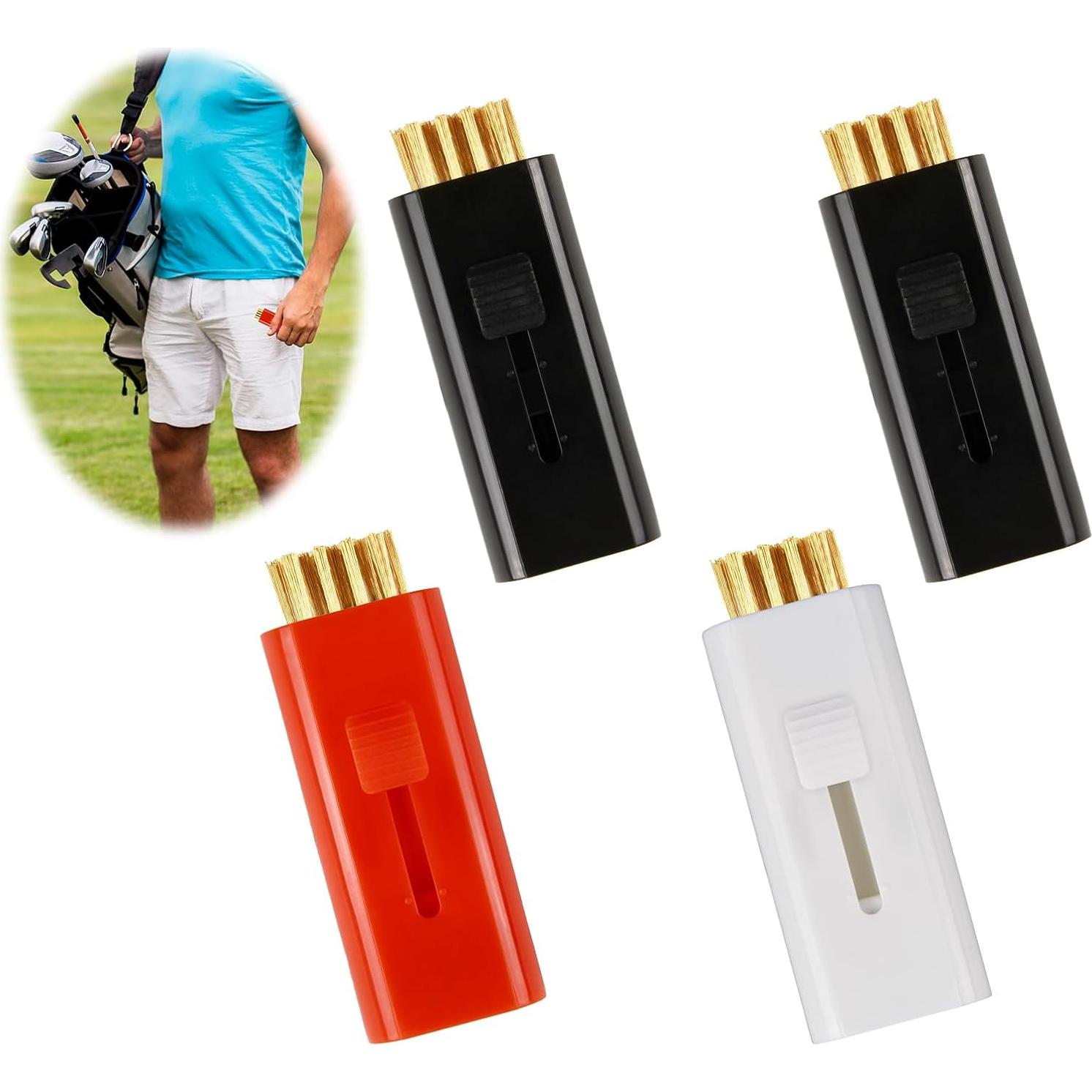 Cepillo Limpiador de Palos de Golf Lyehip Doble Cara Multicolor