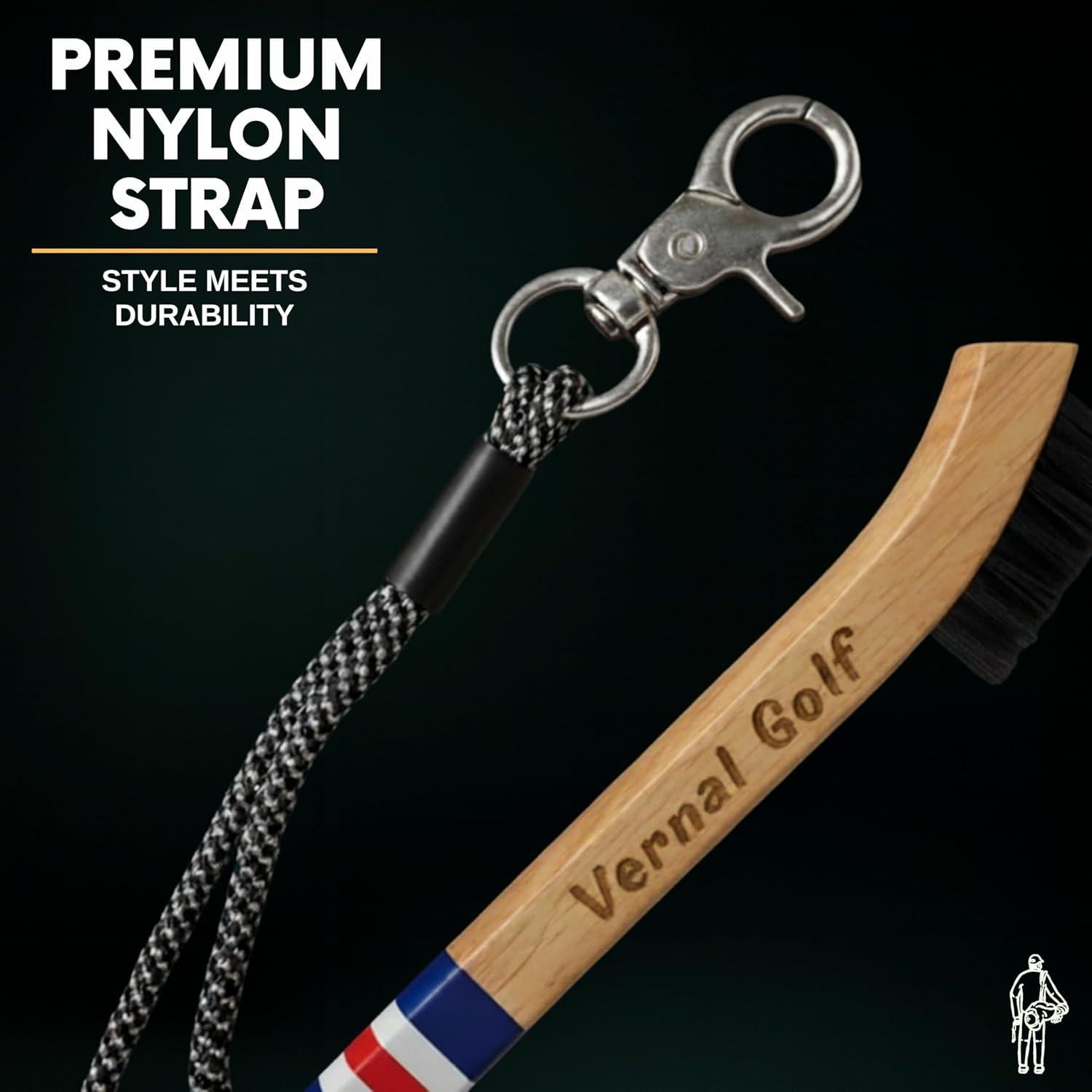 Cepillo de Golf Vernal de Madera de Hickory con Cerdas de Nylon