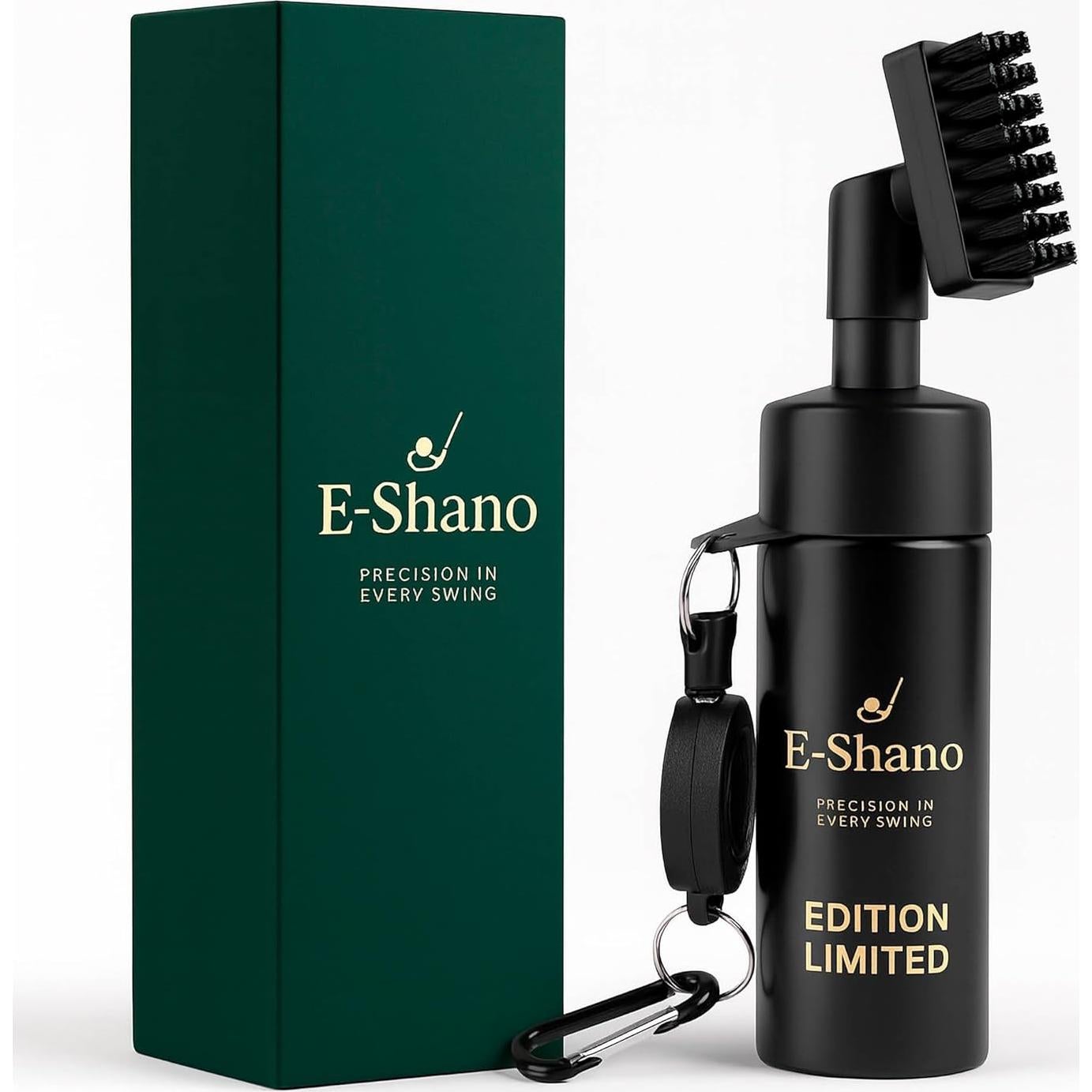 Limpiador de Palos de Golf E-Shano con Spray y Clip - 140g