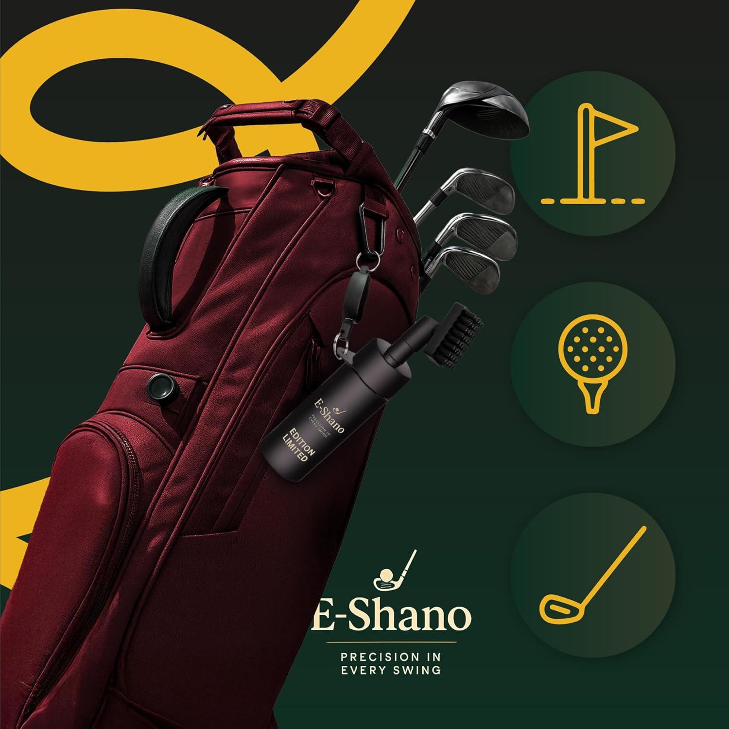 Limpiador de Palos de Golf E-Shano con Spray y Clip - 140g
