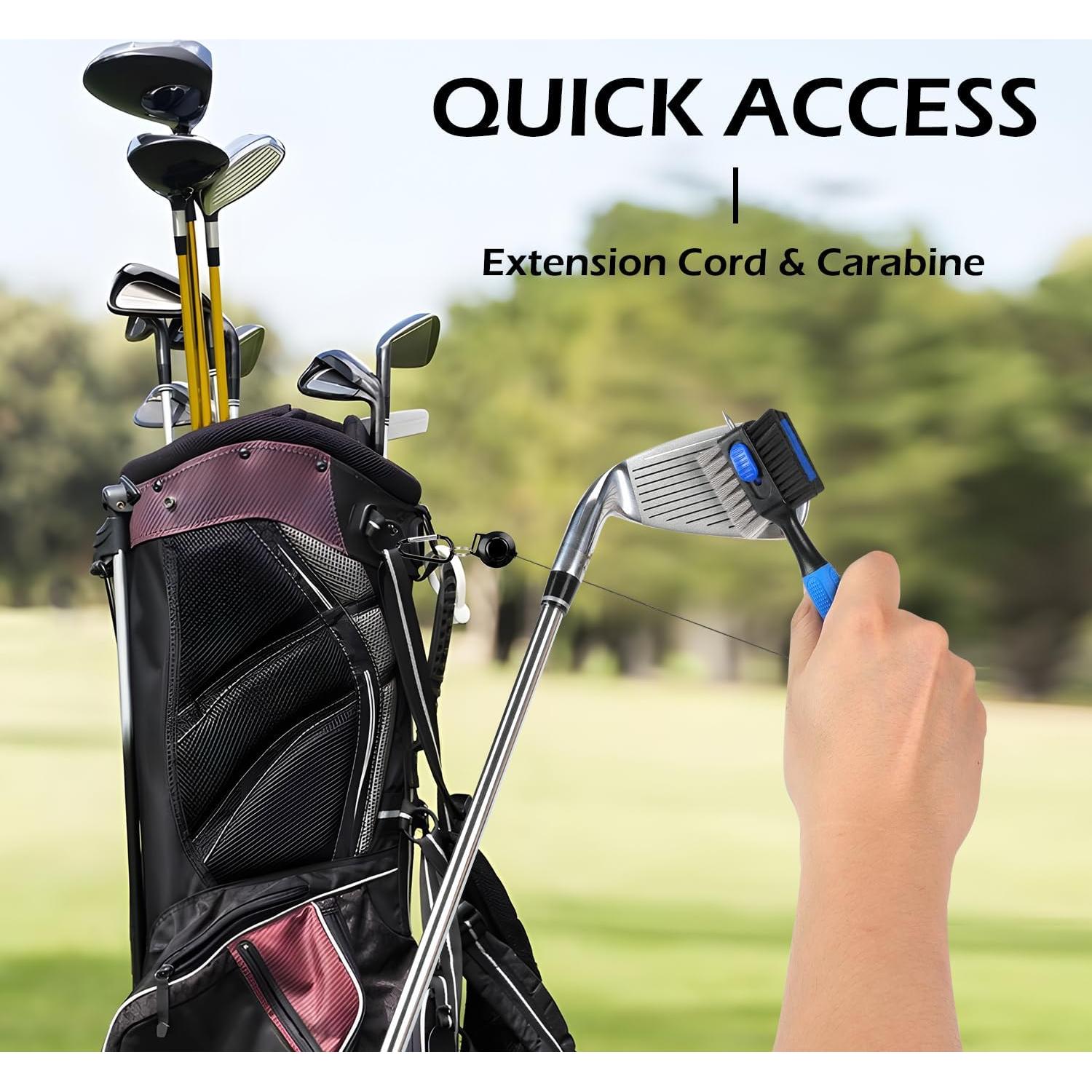 Paquete de 2 cepillos limpiadores de palos de golf Dsquu