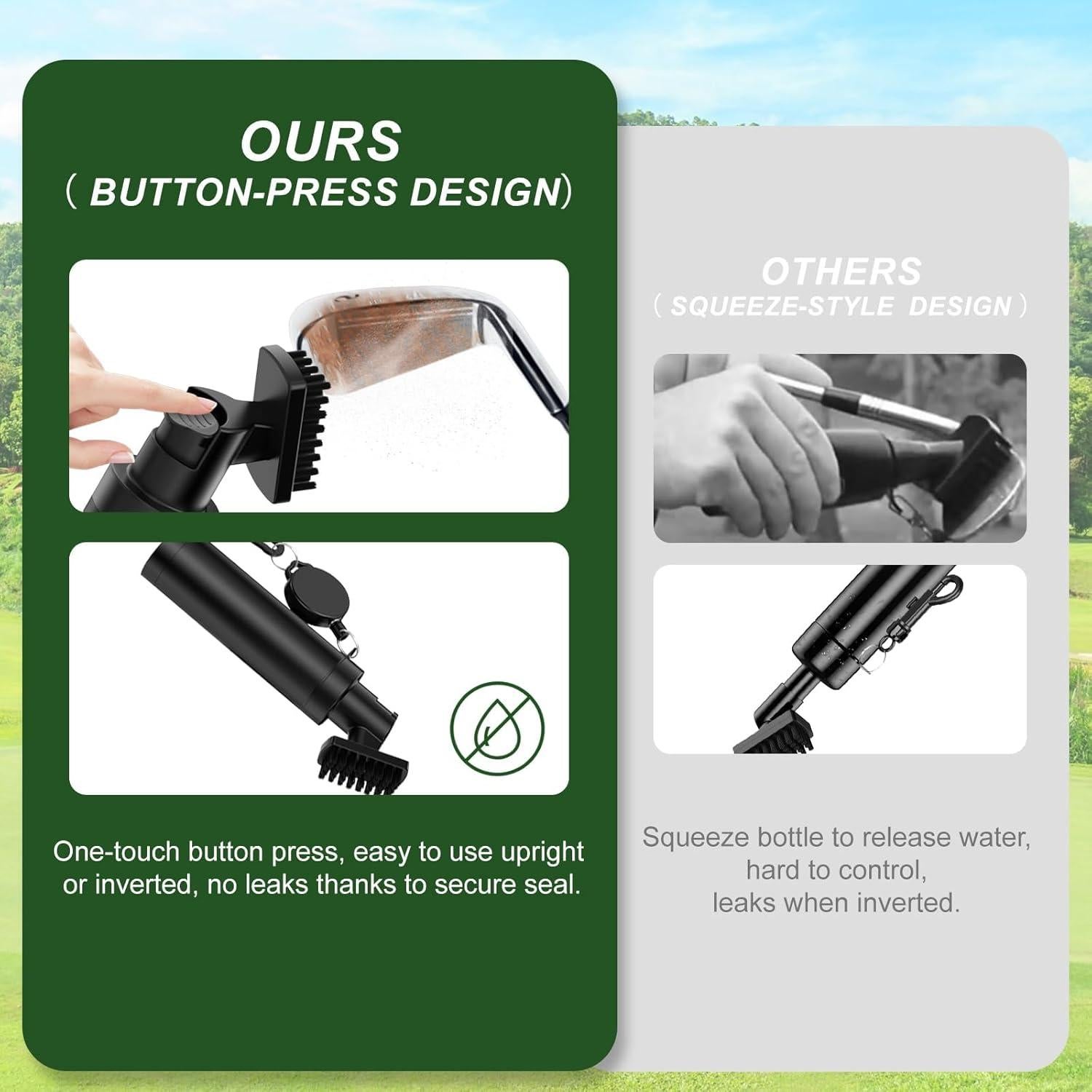 Kit de Limpieza de Palos de Golf Luscinia con Toalla y Cepillo