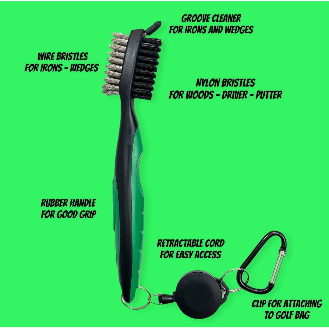 Cepillo de Golf El Taller del Golfista con Limpiador de Ranuras