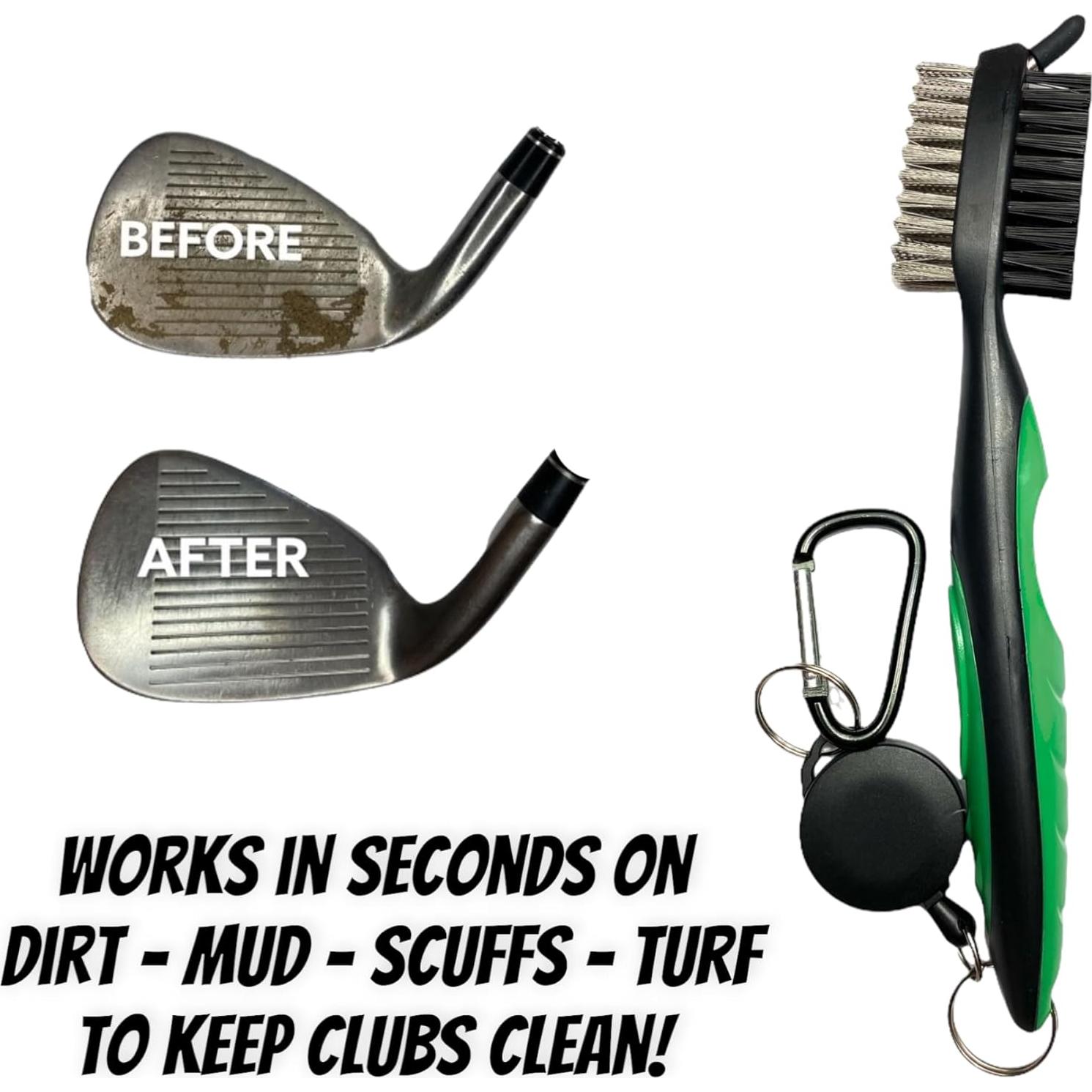 Cepillo de Golf El Taller del Golfista con Limpiador de Ranuras