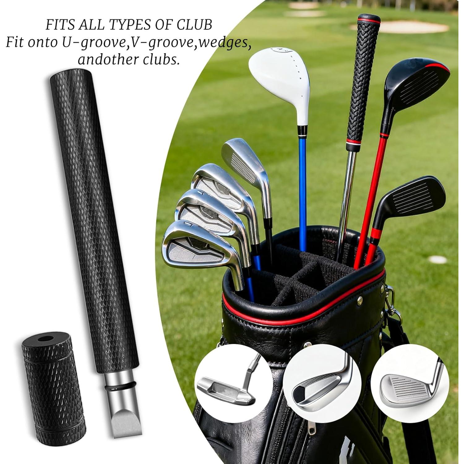 Paquete de 2 Afiladores de Ranuras de Golf Ykimok - Compactos y Robustos