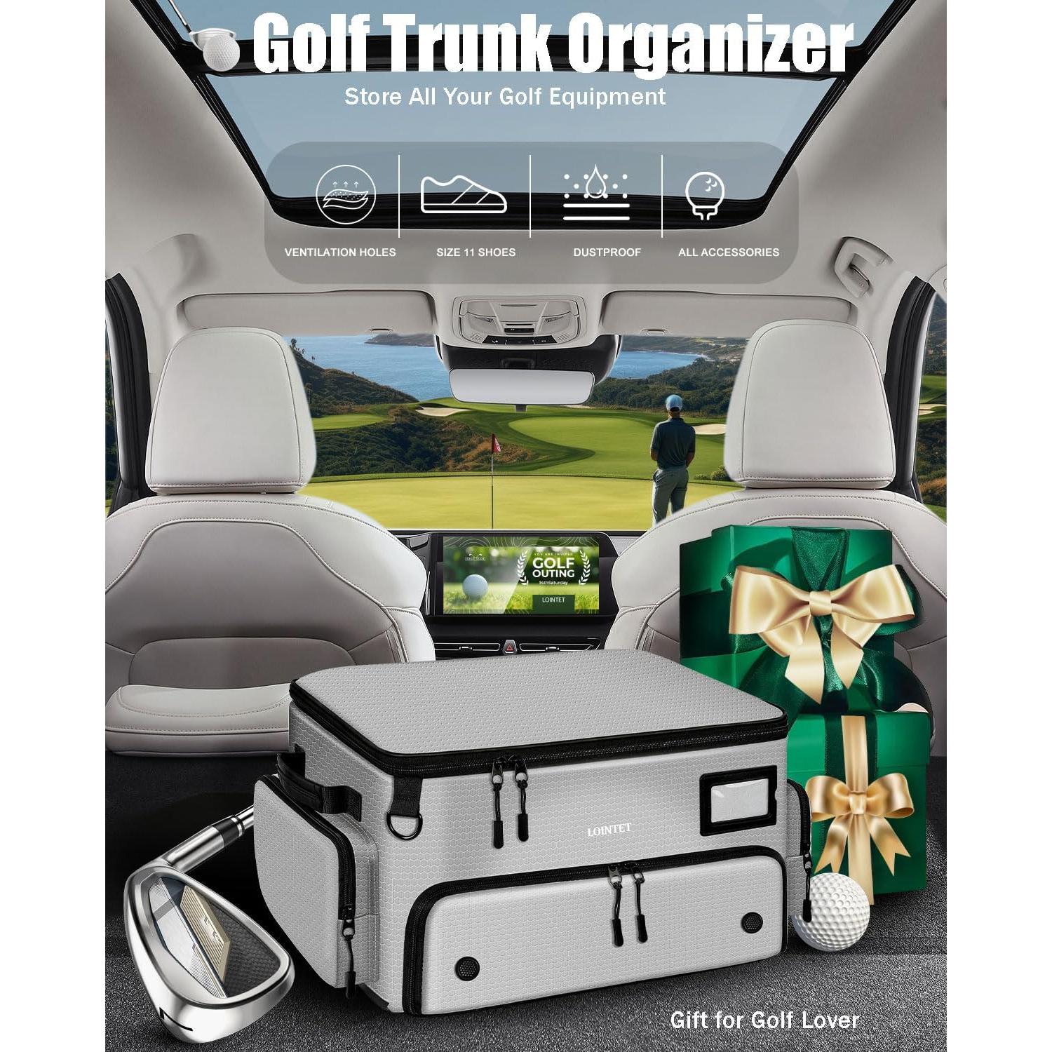 Organizador de Maletero de Golf LOINTET SP2002GRAY Impermeable