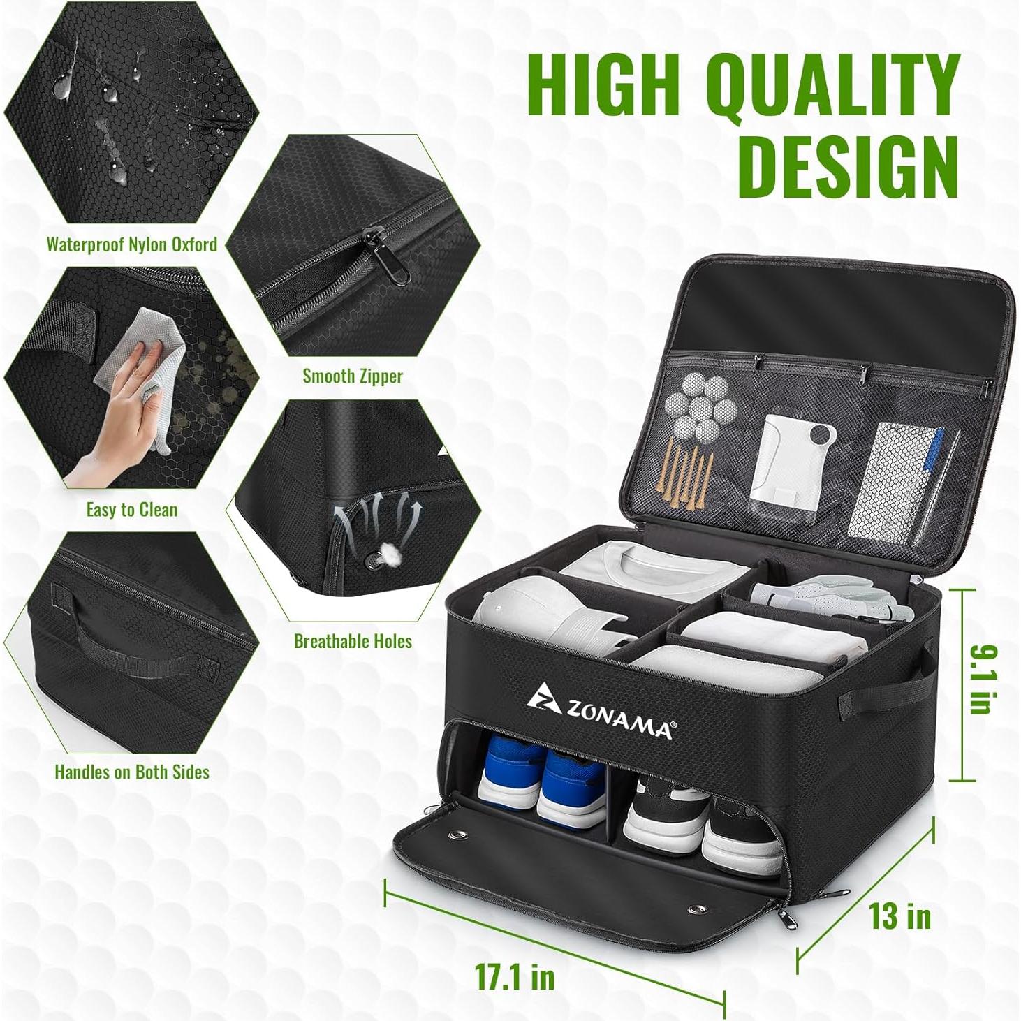 Organizador de Maletero de Golf Z ZONAMA 3 Capas Impermeable