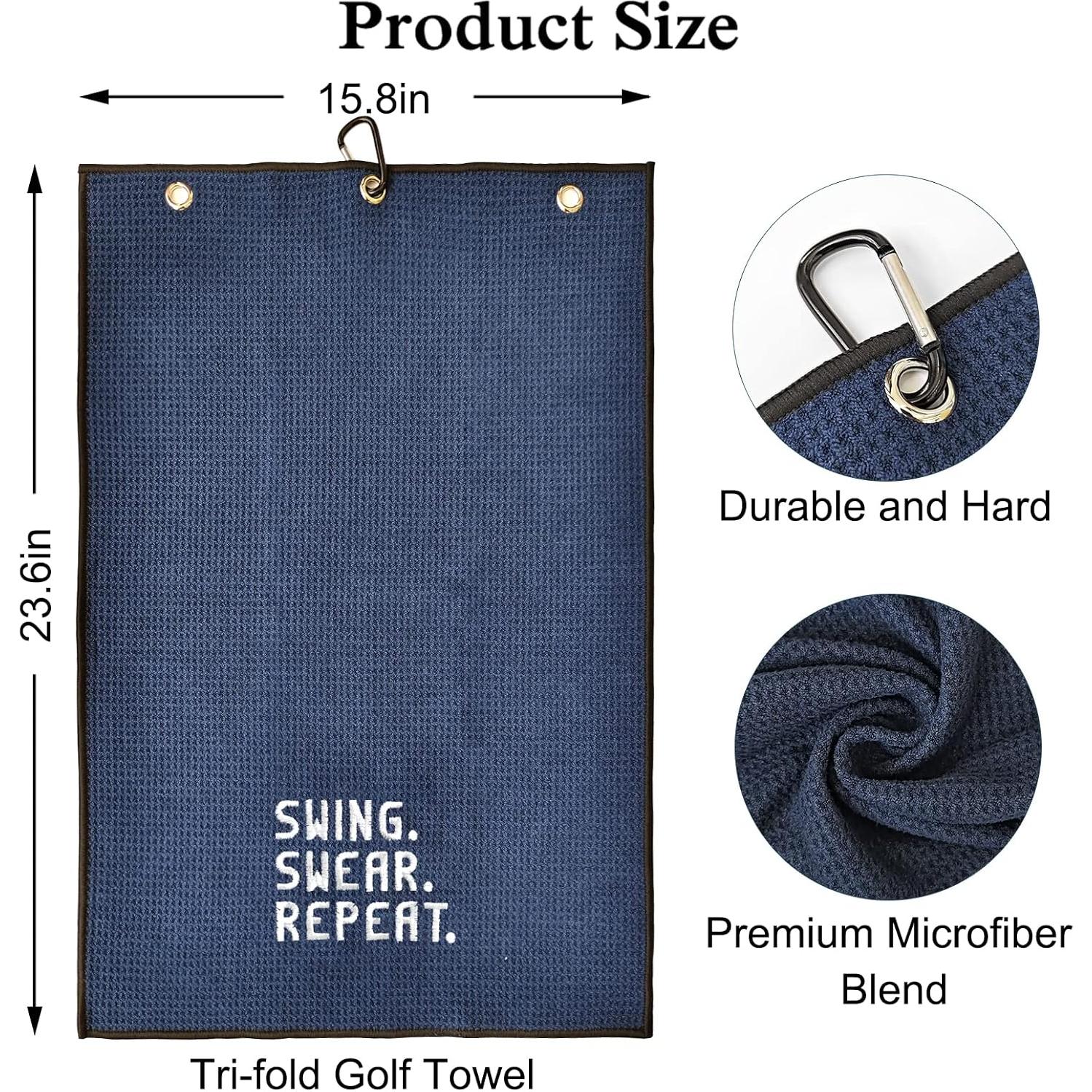 Toalla de Golf Microfibra DYJYBMY Azul Marino 60x40 cm