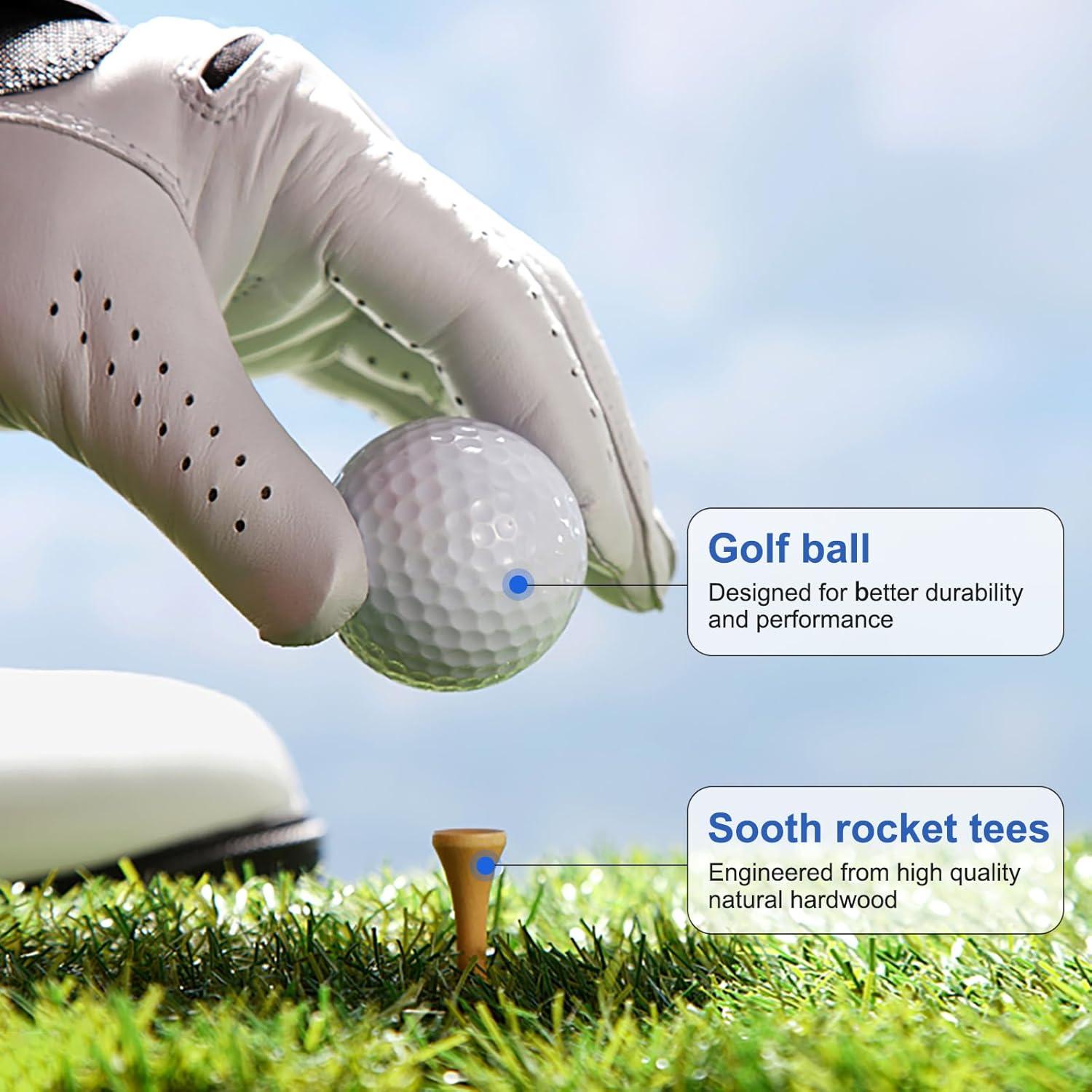 Kit de Accesorios de Golf LIFXIZE - Bolsa, Pelotas, Tees y Más