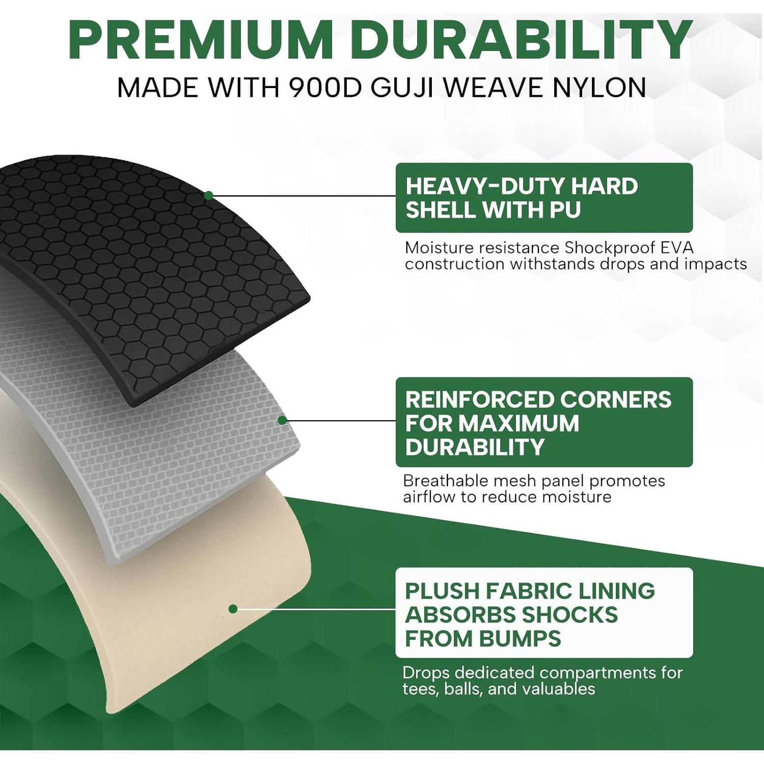 Funda para Guantes de Golf Acebirdie con Formador y Mosquetón