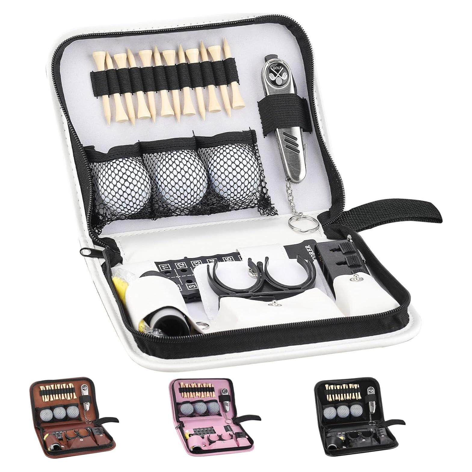 Set de Accesorios de Golf Jnxso con Estuche de Cuero