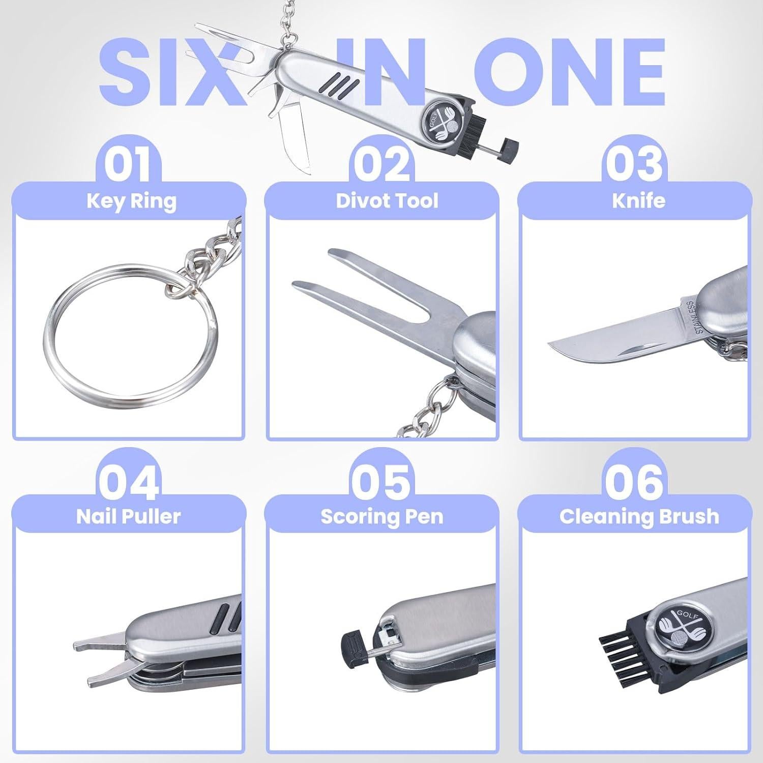 Set de Accesorios de Golf Jnxso con Estuche de Cuero