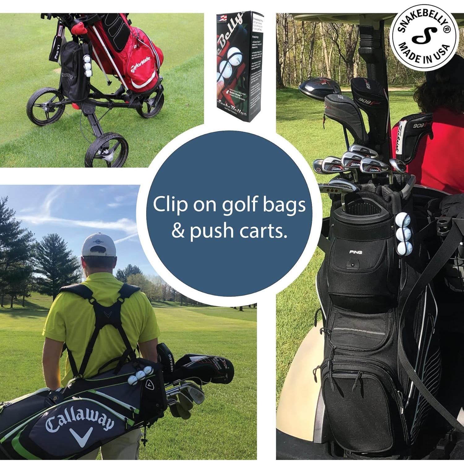 Soporte para Pelotas de Golf SnakeBelly Pro - Liberación Rápida