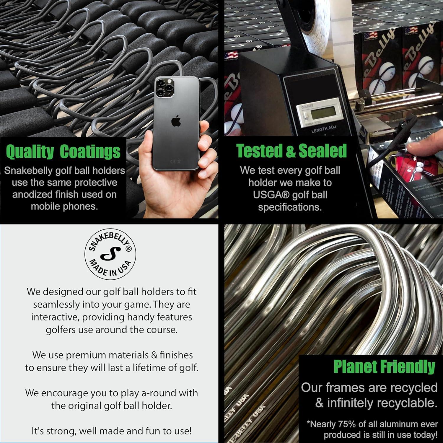 Soporte para Pelotas de Golf SnakeBelly Pro - Liberación Rápida