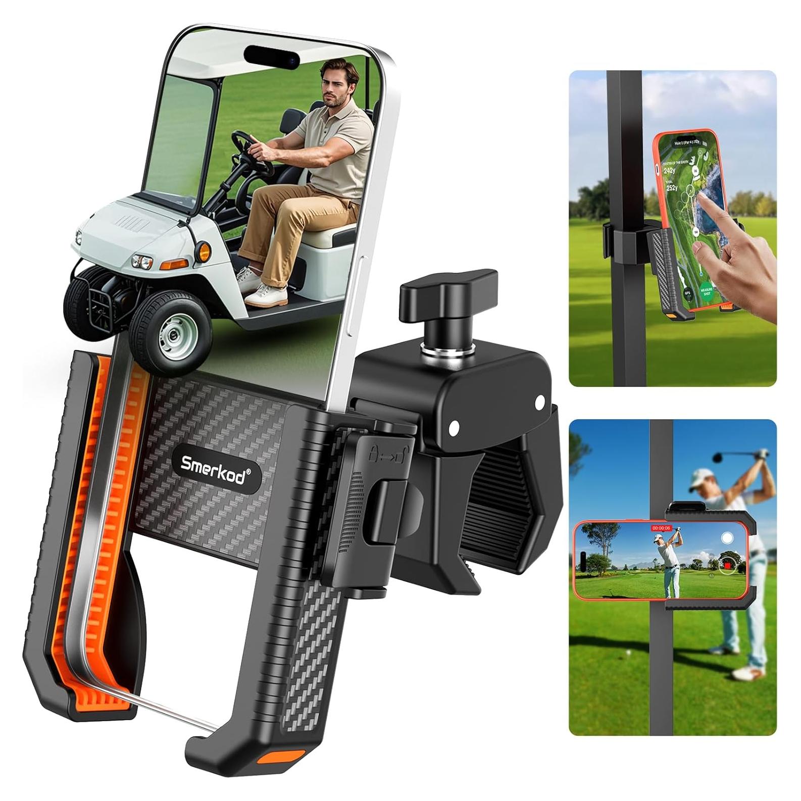 Soporte para Teléfono de Carrito de Golf Smerkod PH-S11 - Antideslizante