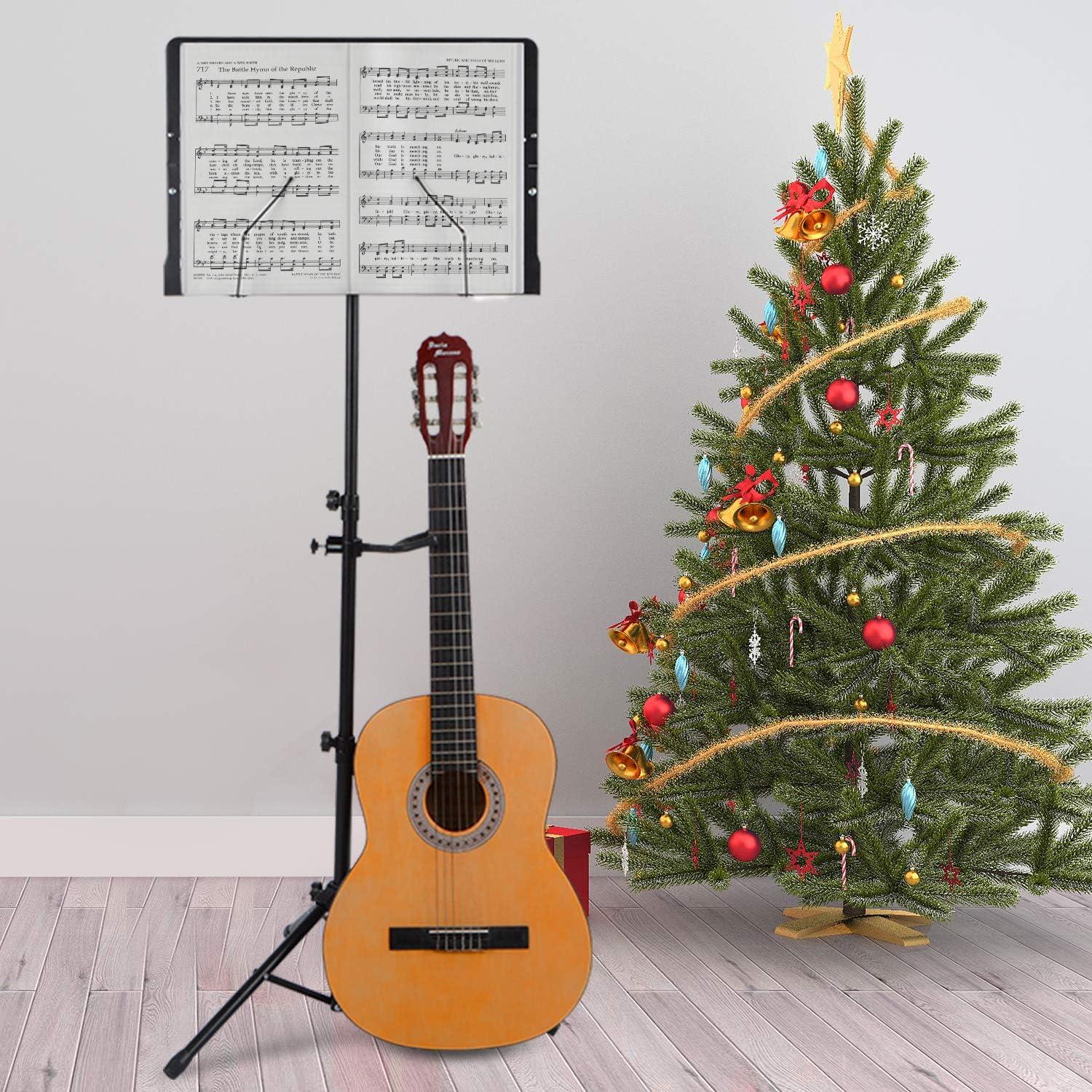 Soporte de Partituras Klvied con Colgador de Violín y Luz LED