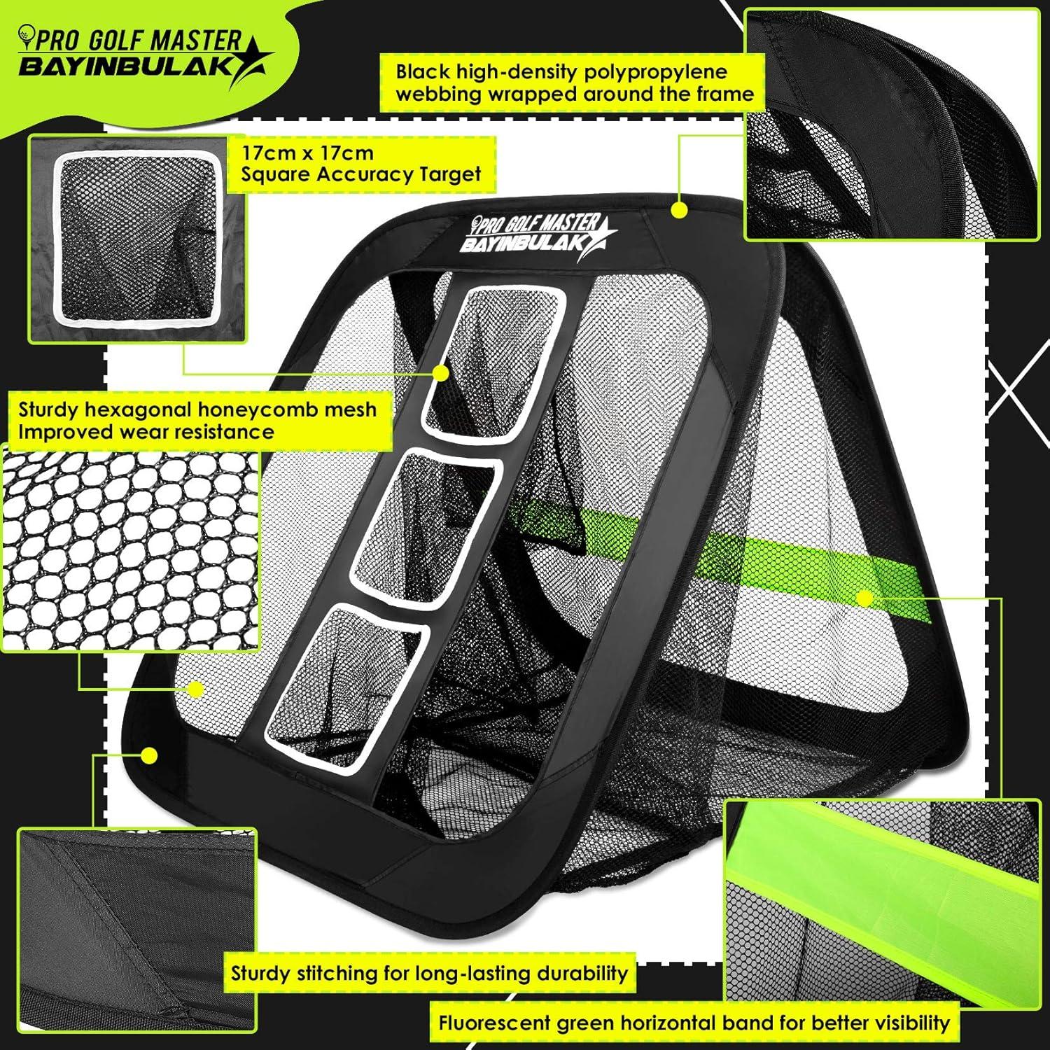 Red de Chipping de Golf BAYINBULAK 79x76cm Plegable con Estacas