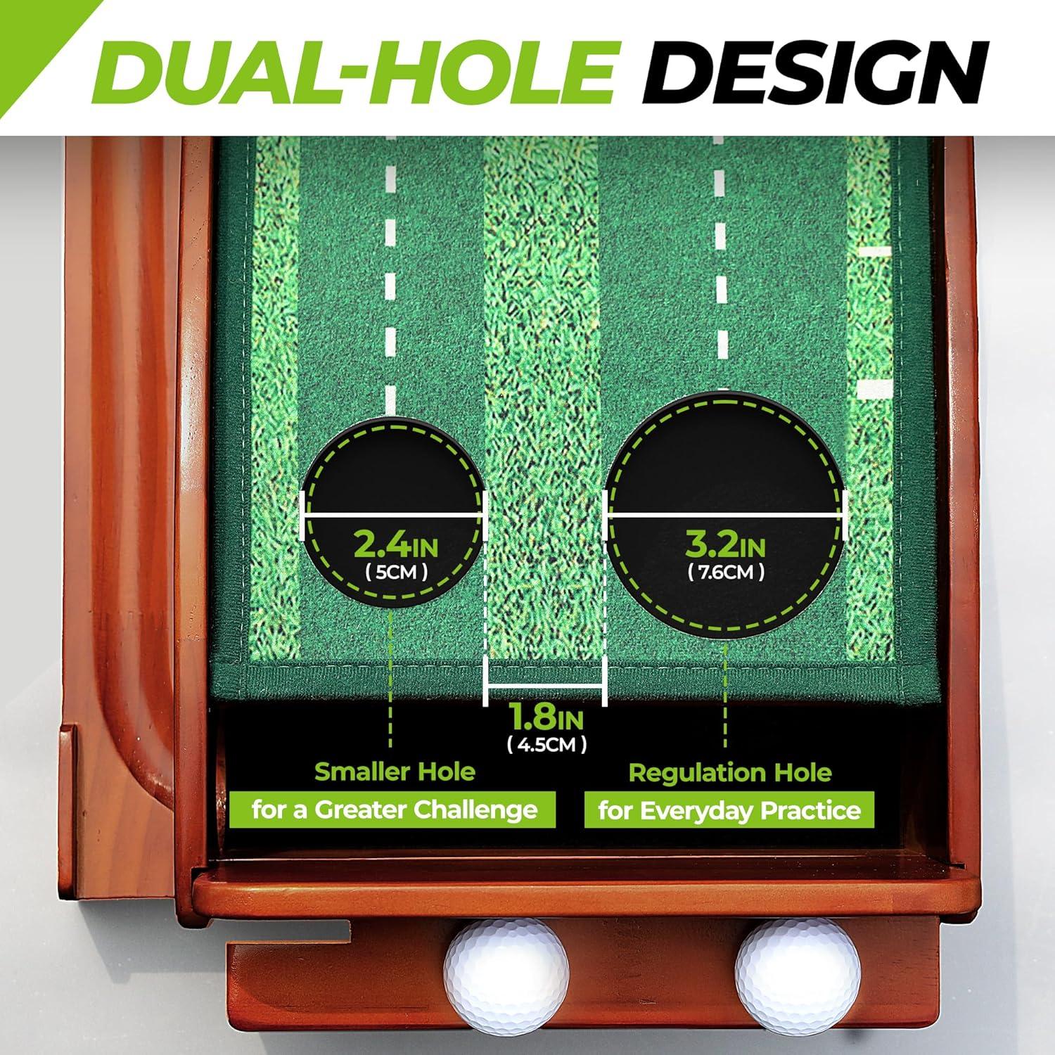 Alfombra de Golf Golfguru Putting Green 2.99m con Devolución Automática