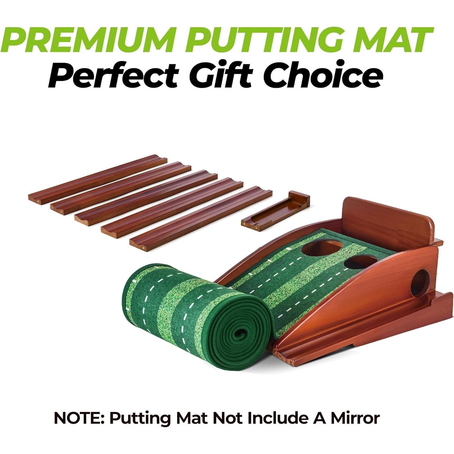 Alfombra de Golf Golfguru Putting Green 2.99m con Devolución Automática