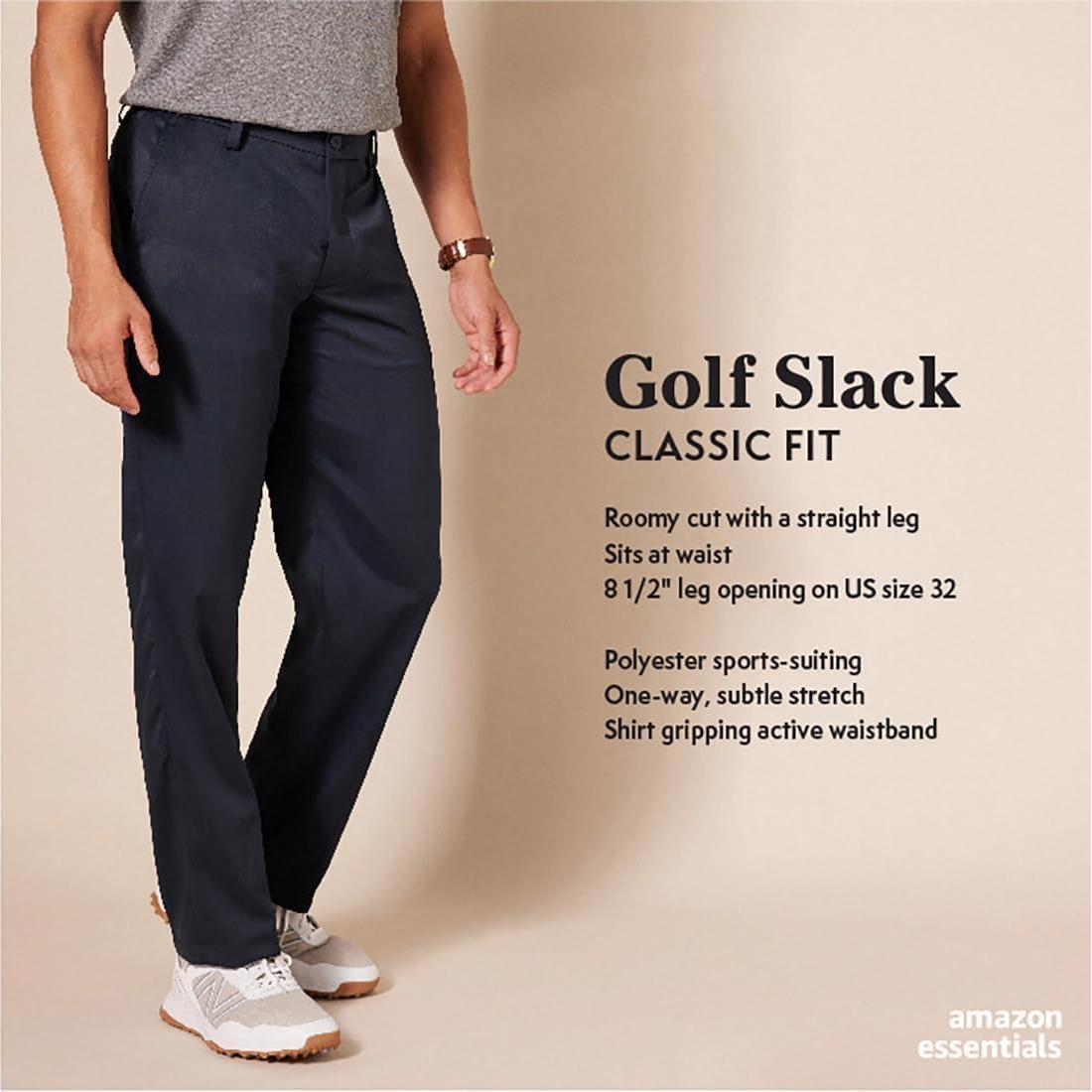Pantalón de Golf Clásico Amazon Essentials Hombre 36W x 30L