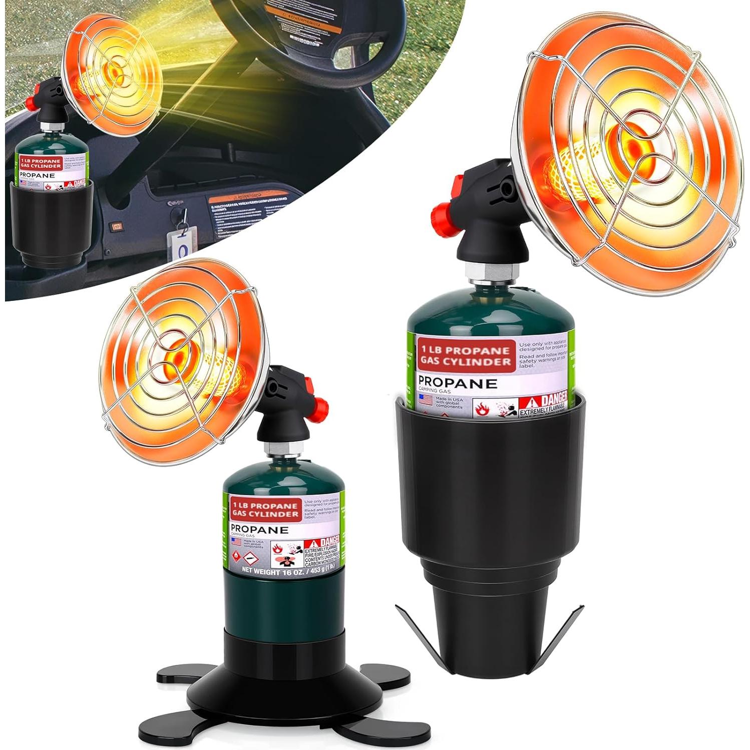 Calentador de Propano Portátil HEATHIVE para Carrito de Golf