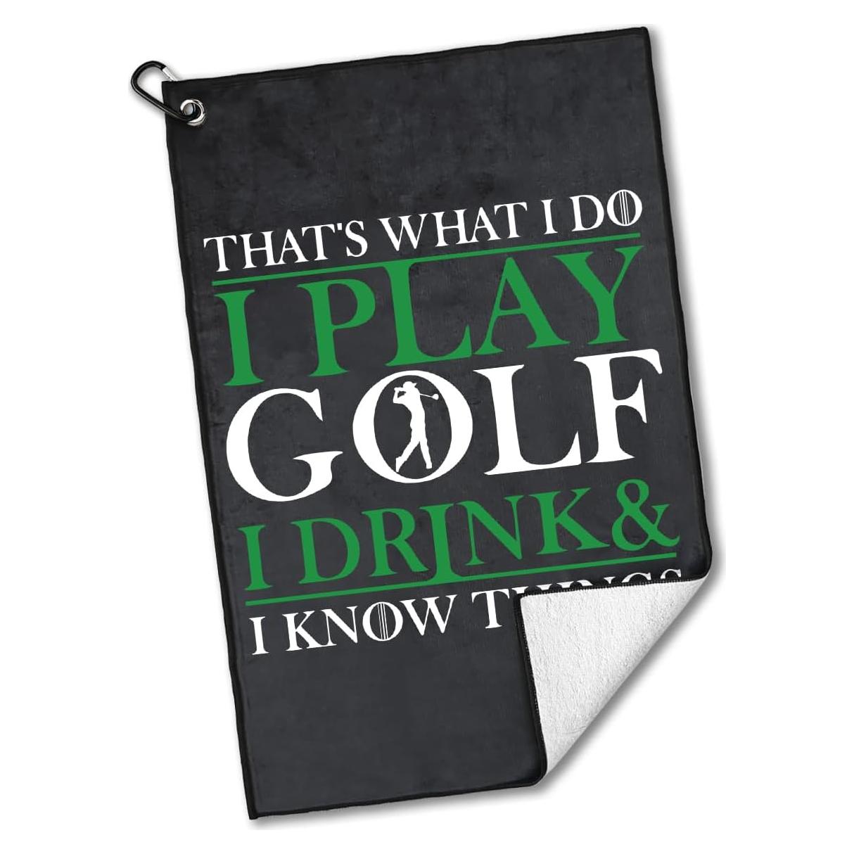 Toalla de Golf Rofiowa OGT 60x40 cm, Poliester y Algodón