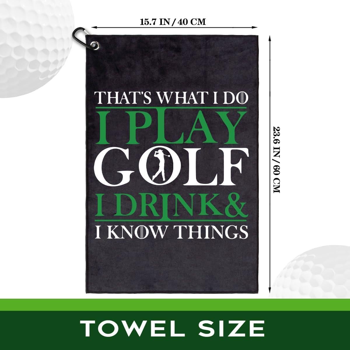 Toalla de Golf Rofiowa OGT 60x40 cm, Poliester y Algodón