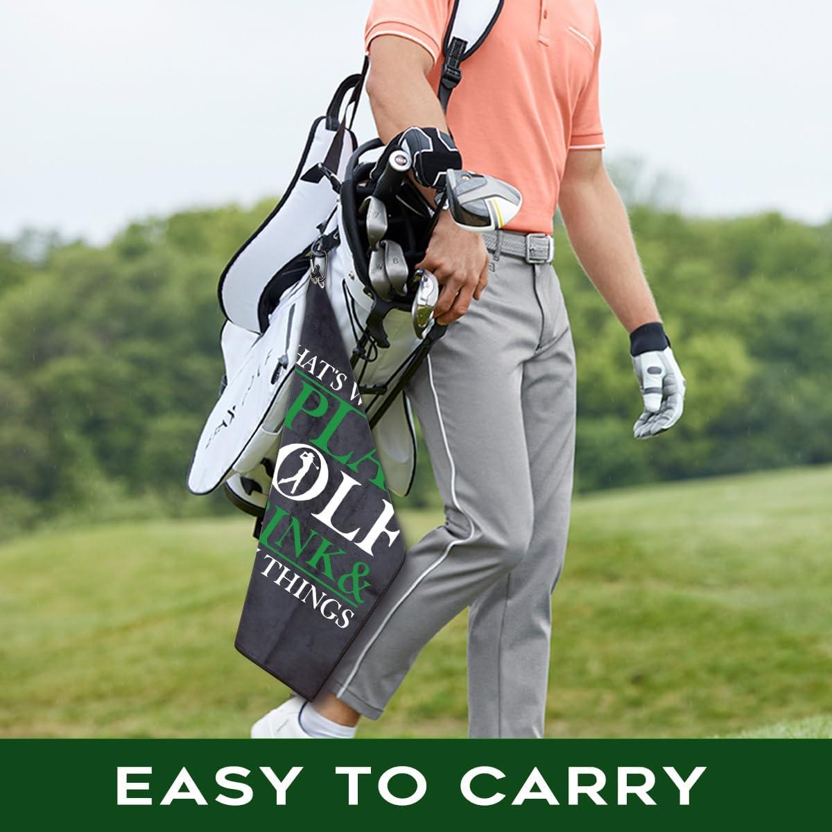 Toalla de Golf Rofiowa OGT 60x40 cm, Poliester y Algodón