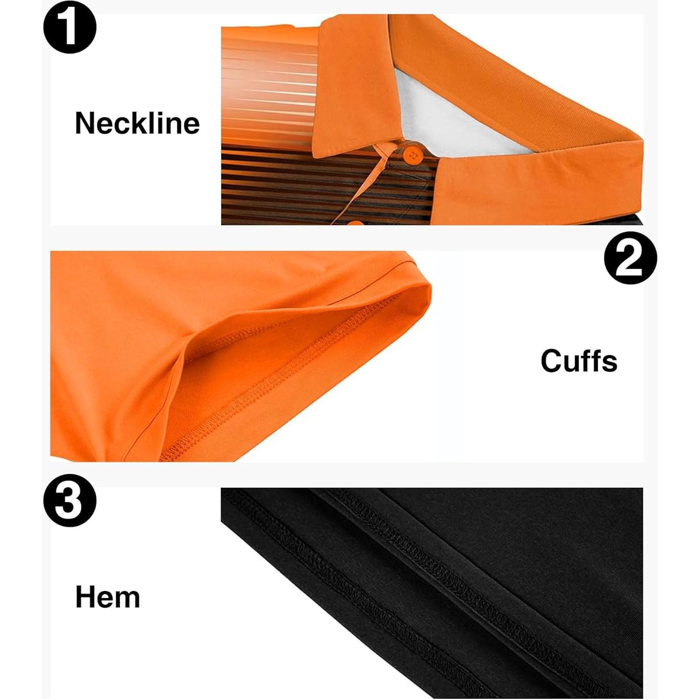 Camisa Polo de Golf para Hombre ZITY Manga Corta Secado Rápido