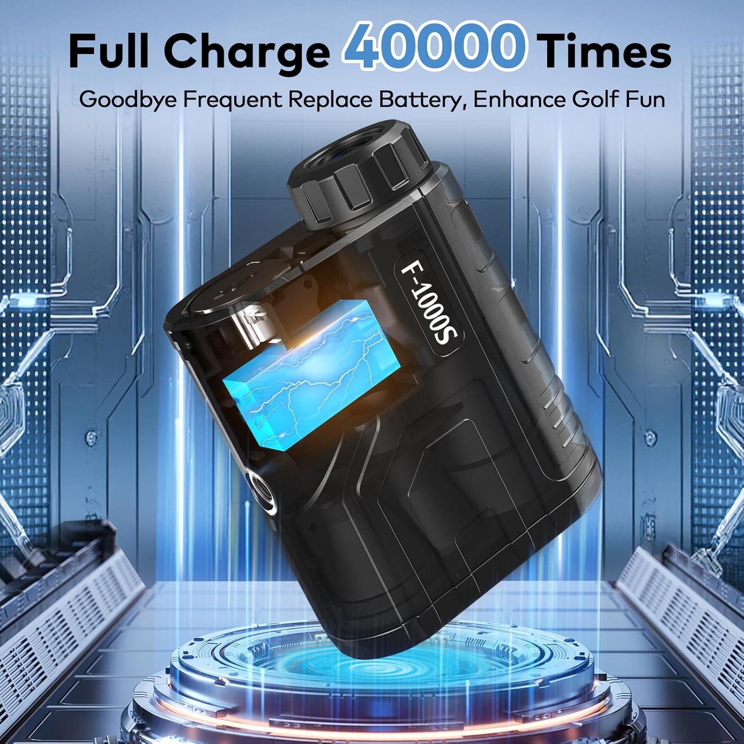 Buscador de Rango Láser MOESAPU F-1000S 1200 Yardas Golf