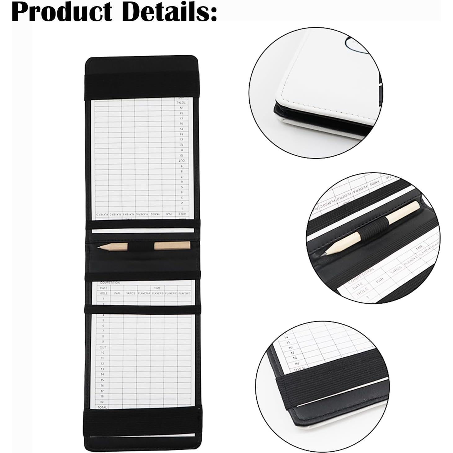 Cubierta de soporte para tarjeta de puntuación de golf Gbourly Gato Afortunado