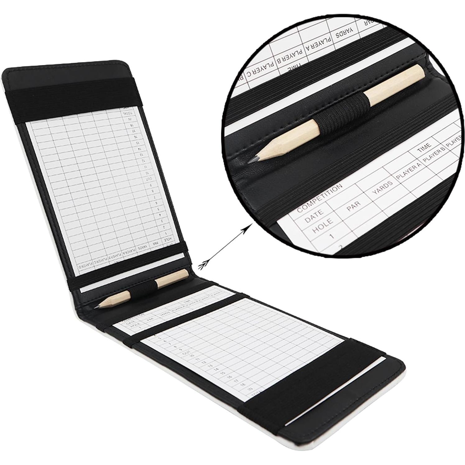 Cubierta de soporte para tarjeta de puntuación de golf Gbourly Gato Afortunado