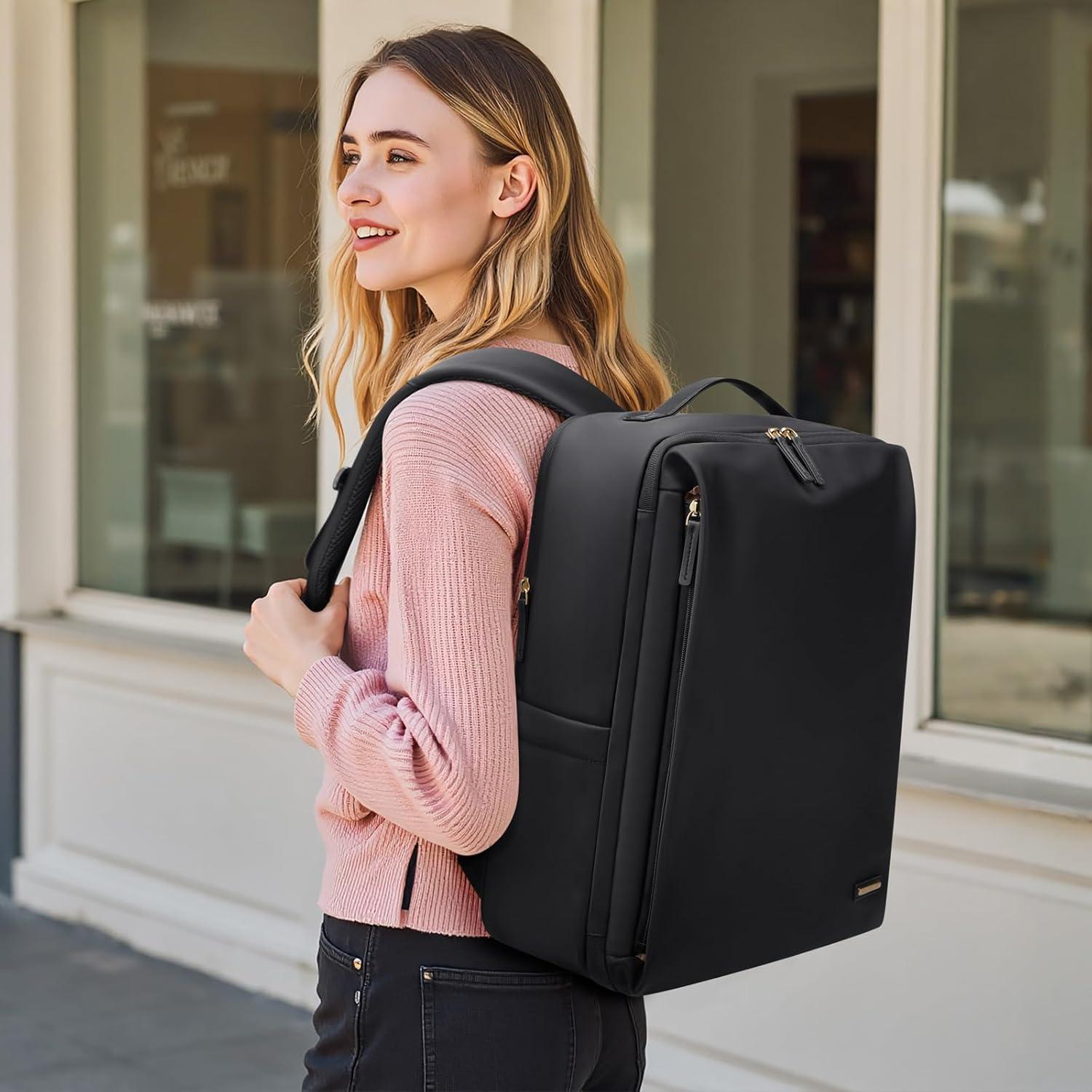 Mochila para Laptop GOLF SUPAGS 17.3" Negra para Mujeres