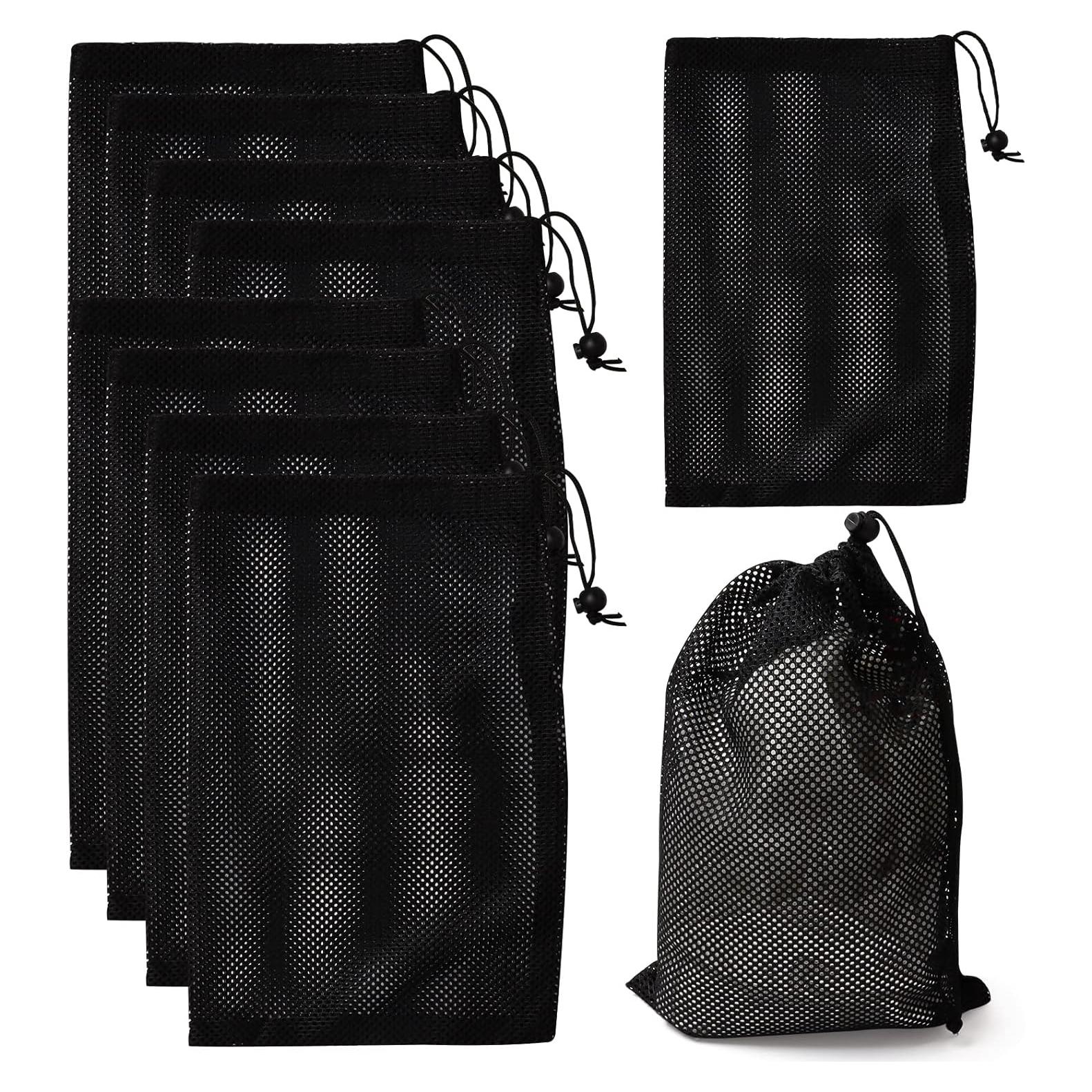 10 Bolsas de Malla de Nylon SBYURE 20.3 x 29 cm con Cierre