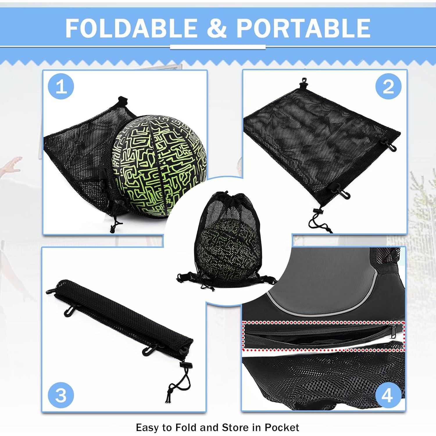 Bolsa de Deporte KAEGREEL Malla Negra 44x39 cm para Gimnasio