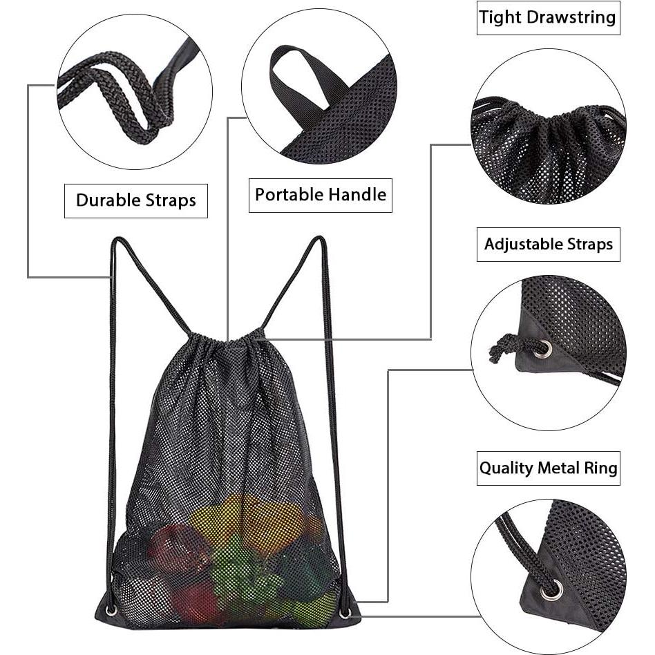 Bolsa de Malla COVAX con Cierre de Cordón 45.7x38.1cm