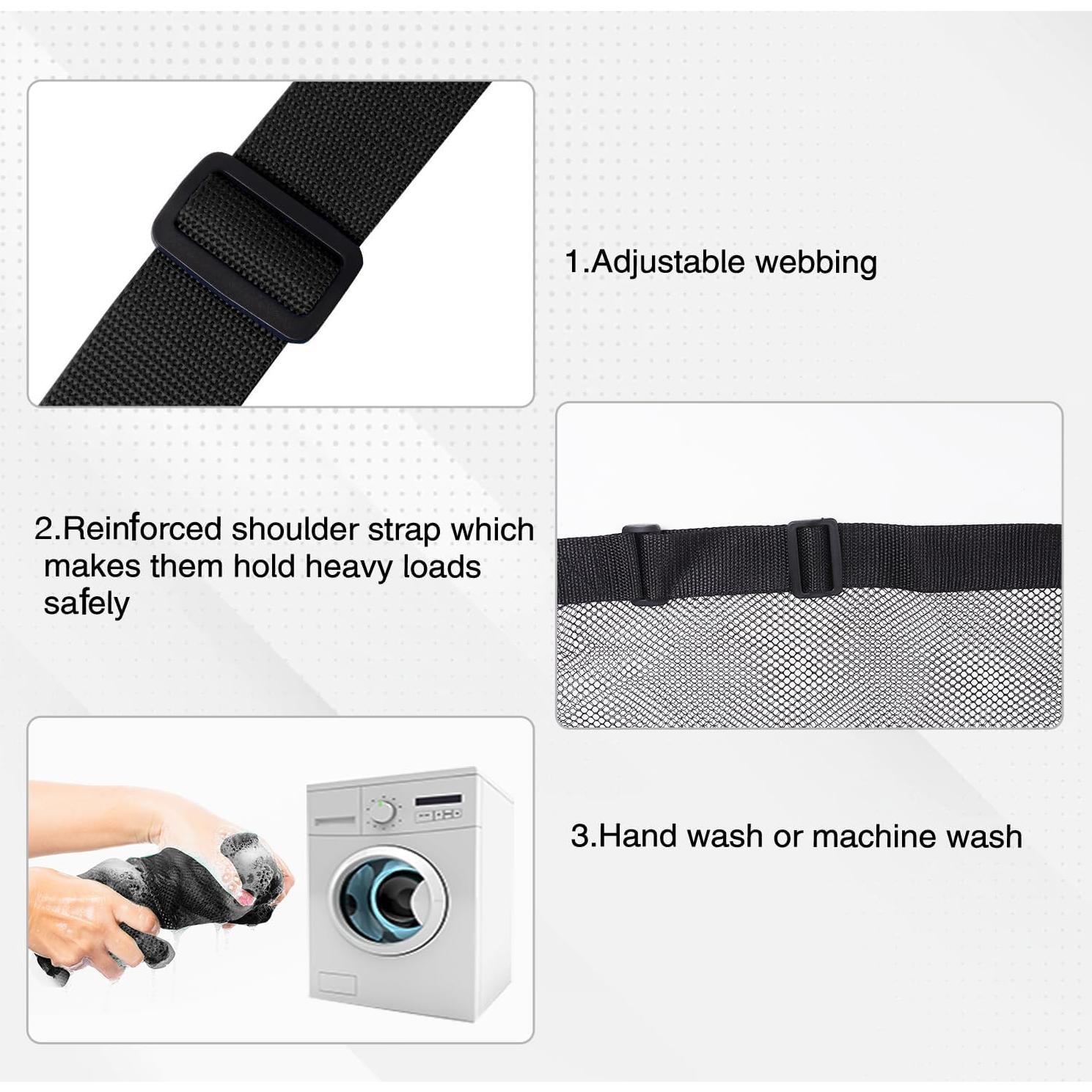 Bolsa de Malla GSE 76.2x101.6 cm con Cierre y Correa Ajustable