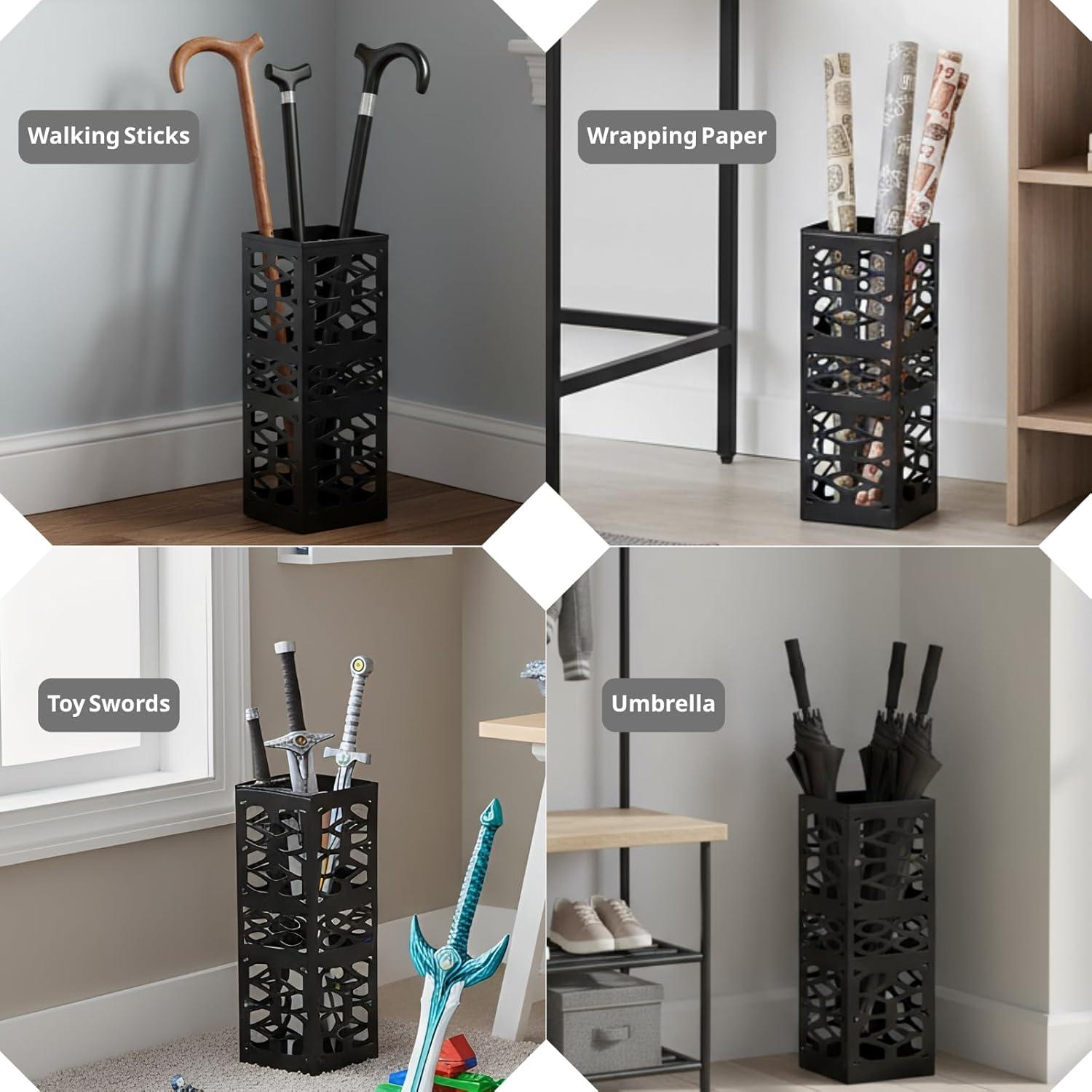 Soporte de Paraguas ZENFUN Metal Resistente al Óxido 40 cm