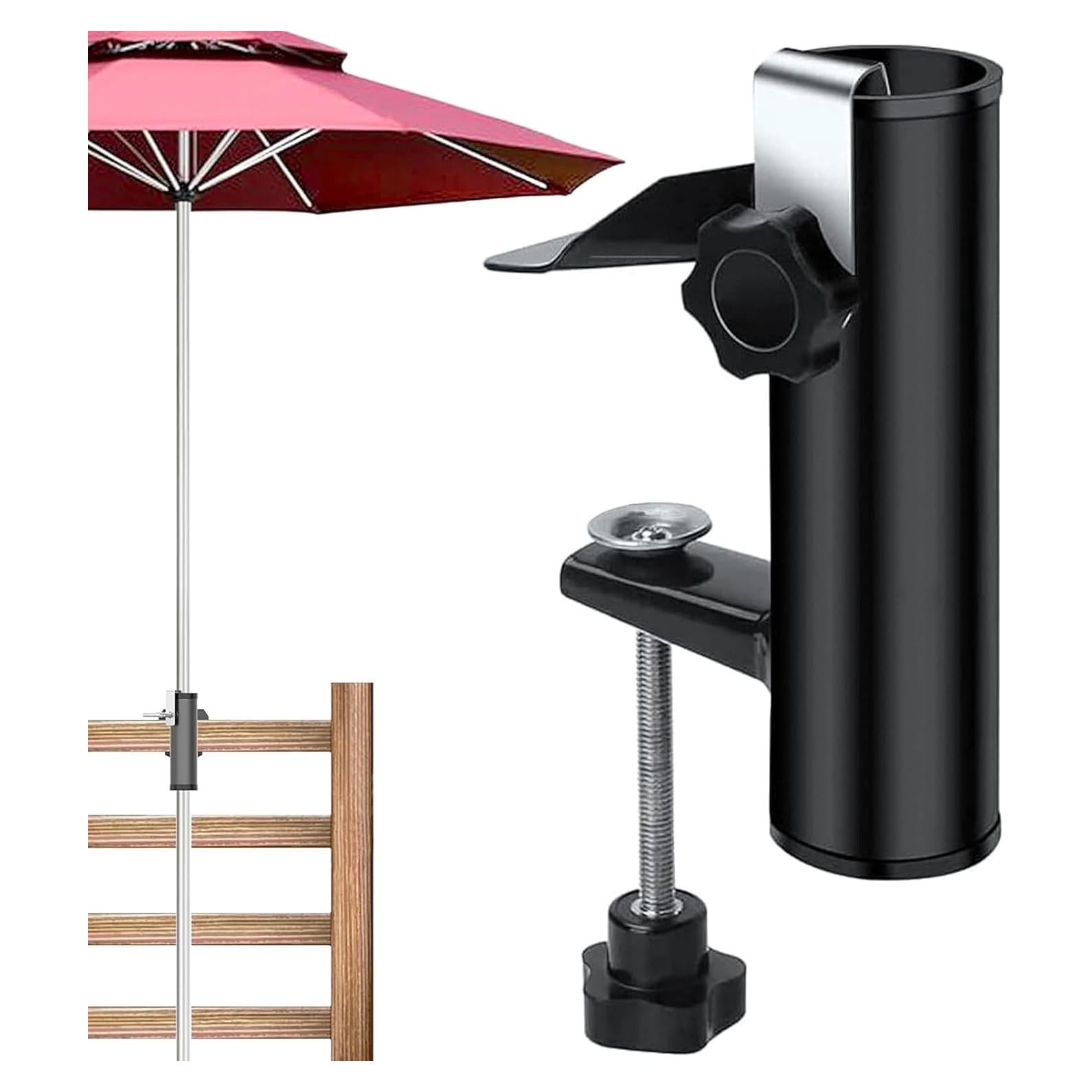 Soporte de Paraguas de Metal Portátil para Patio y Camping