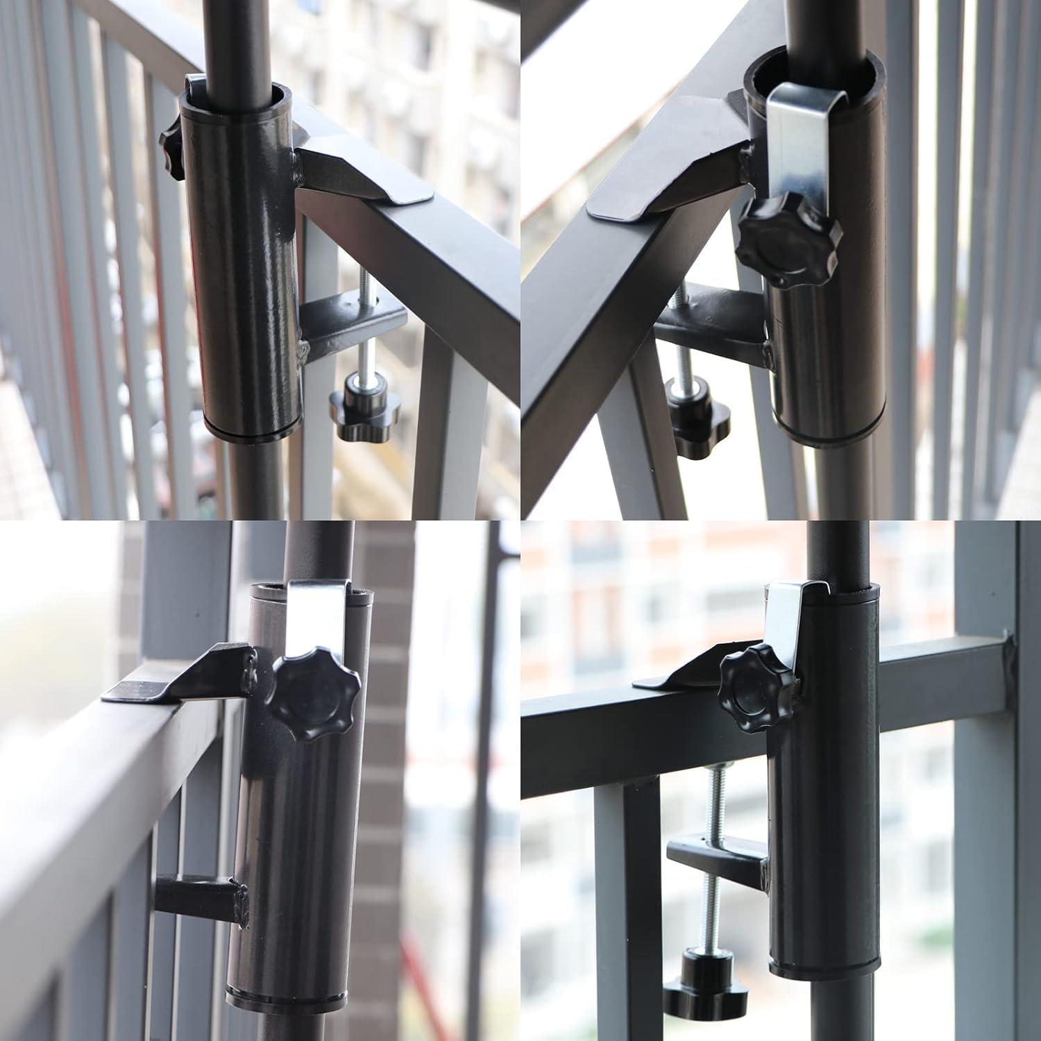 Soporte de Paraguas de Metal Portátil para Patio y Camping