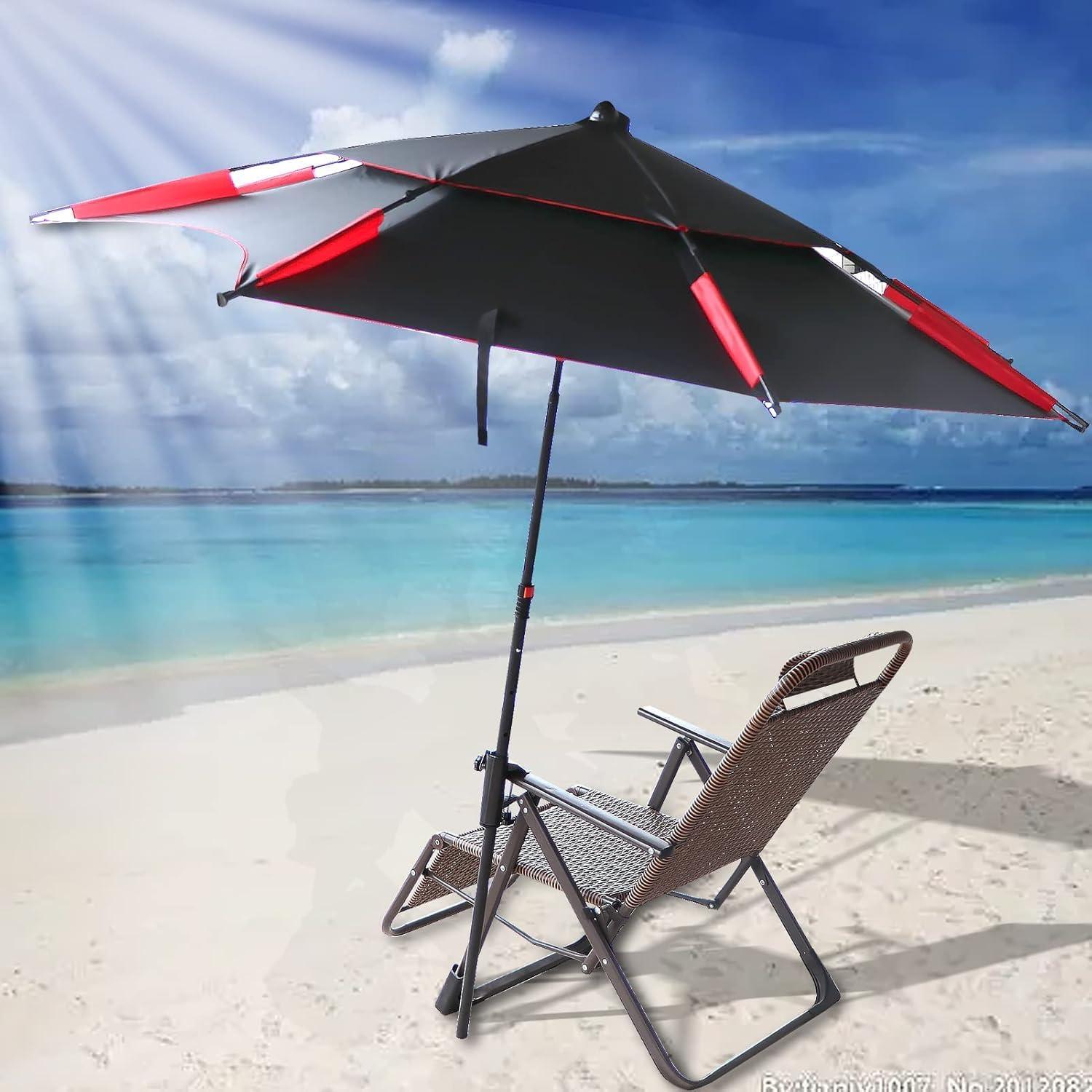 Soporte de Paraguas de Metal Portátil para Patio y Camping