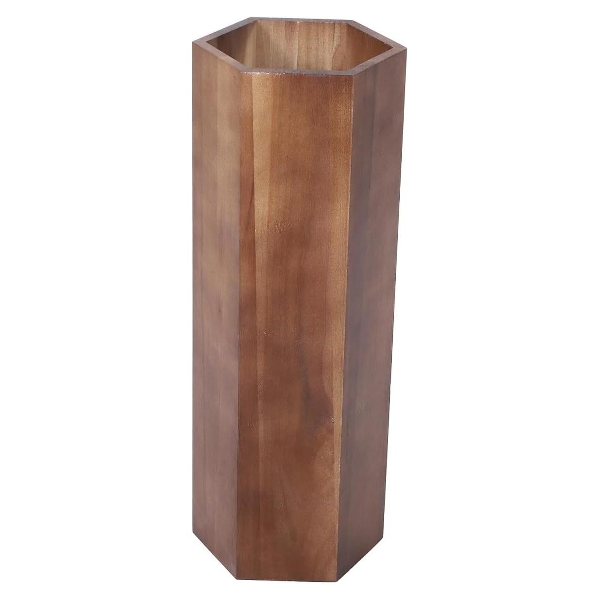 Soporte de Paraguas de Madera Alipis con Bandeja de Goteo