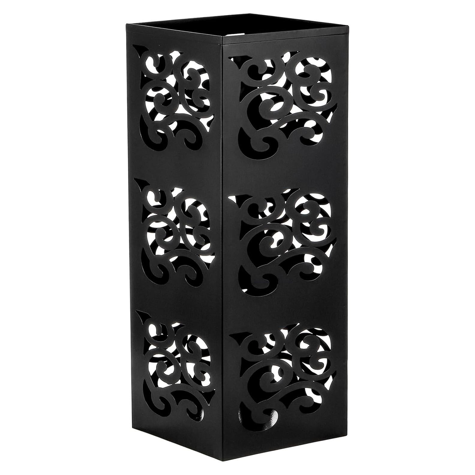 Soporte para Paraguas Kingrol de Metal Negro 15x15x40 cm